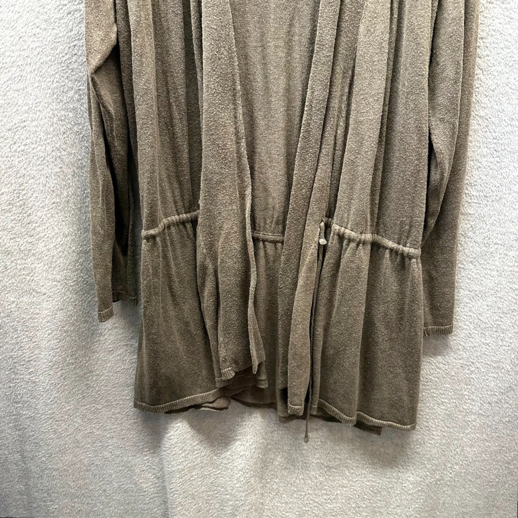 Tommy Bahama Tommy Bahama Sweater Cardigan Womens Large Brown Long Sleeve Knit Casual 80s 90s Shawl Wrap Cotton Modal Size L / US 10 / IT 46 - 3 Thumbnail