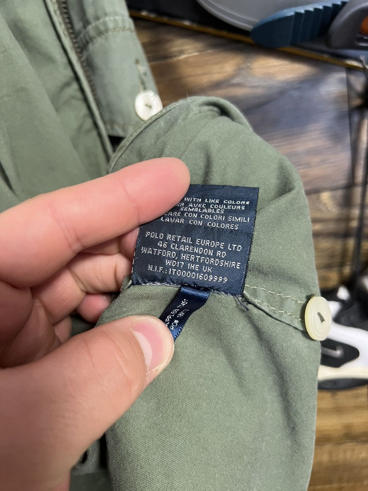 Polo Ralph Lauren × Vintage POLO RALPH LAUREN Military Jacket Green Big Pony Cotton Size US XL / EU 56 / 4 - 19 Thumbnail