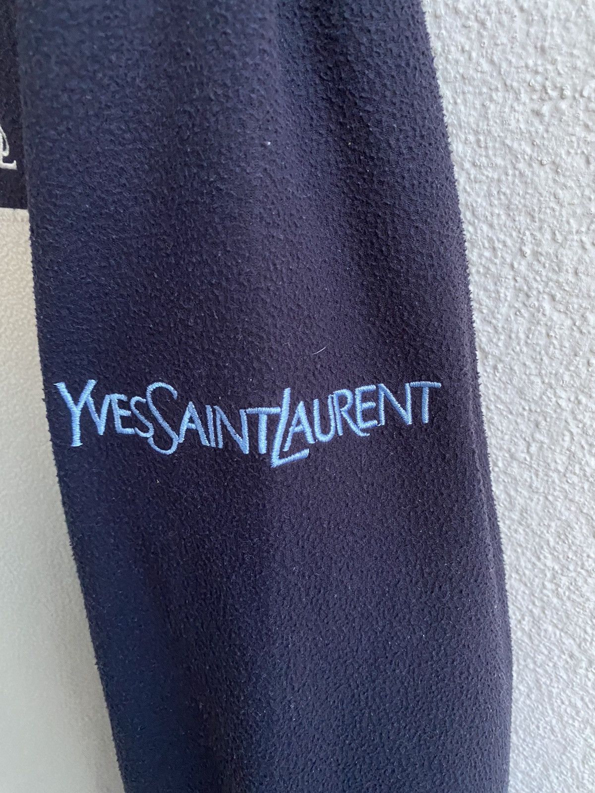 Yves Saint Laurent Fleece YSL Sweatshirt 1/4 Quarter Zip Beige Vintage Sweater Size US L / EU 52-54 / 3 - 9 Thumbnail