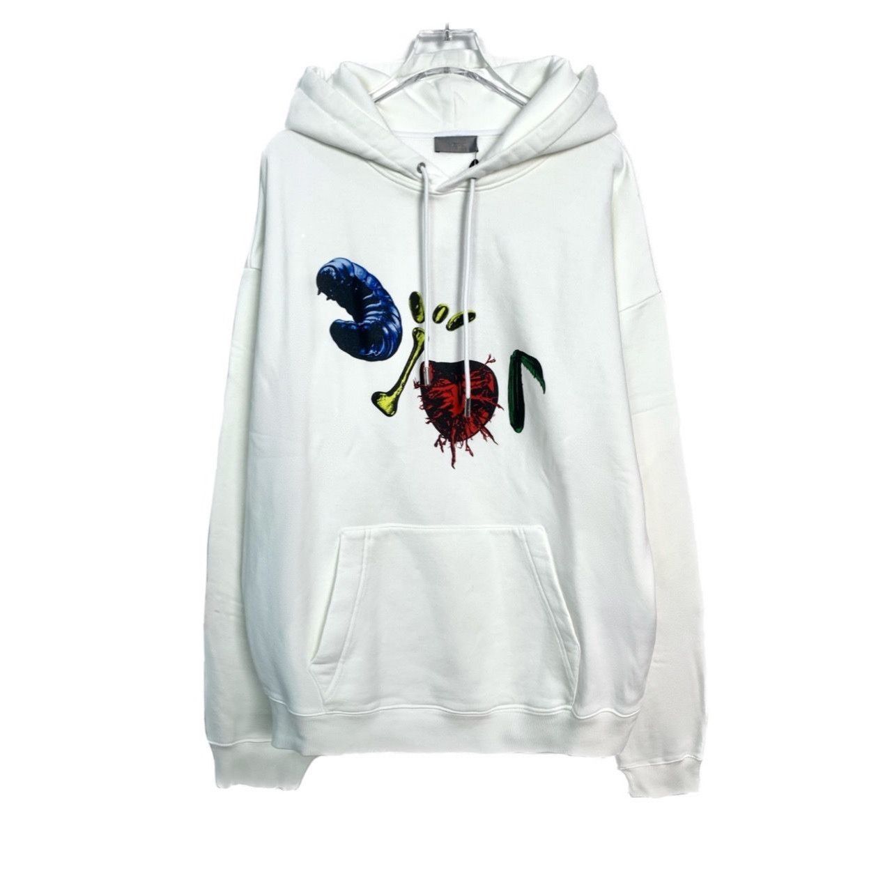 Dior Dior X Travis Scott Co-Branded Logo Print White Hoodie L Size L / US 10 / IT 46 - 1 Thumbnail