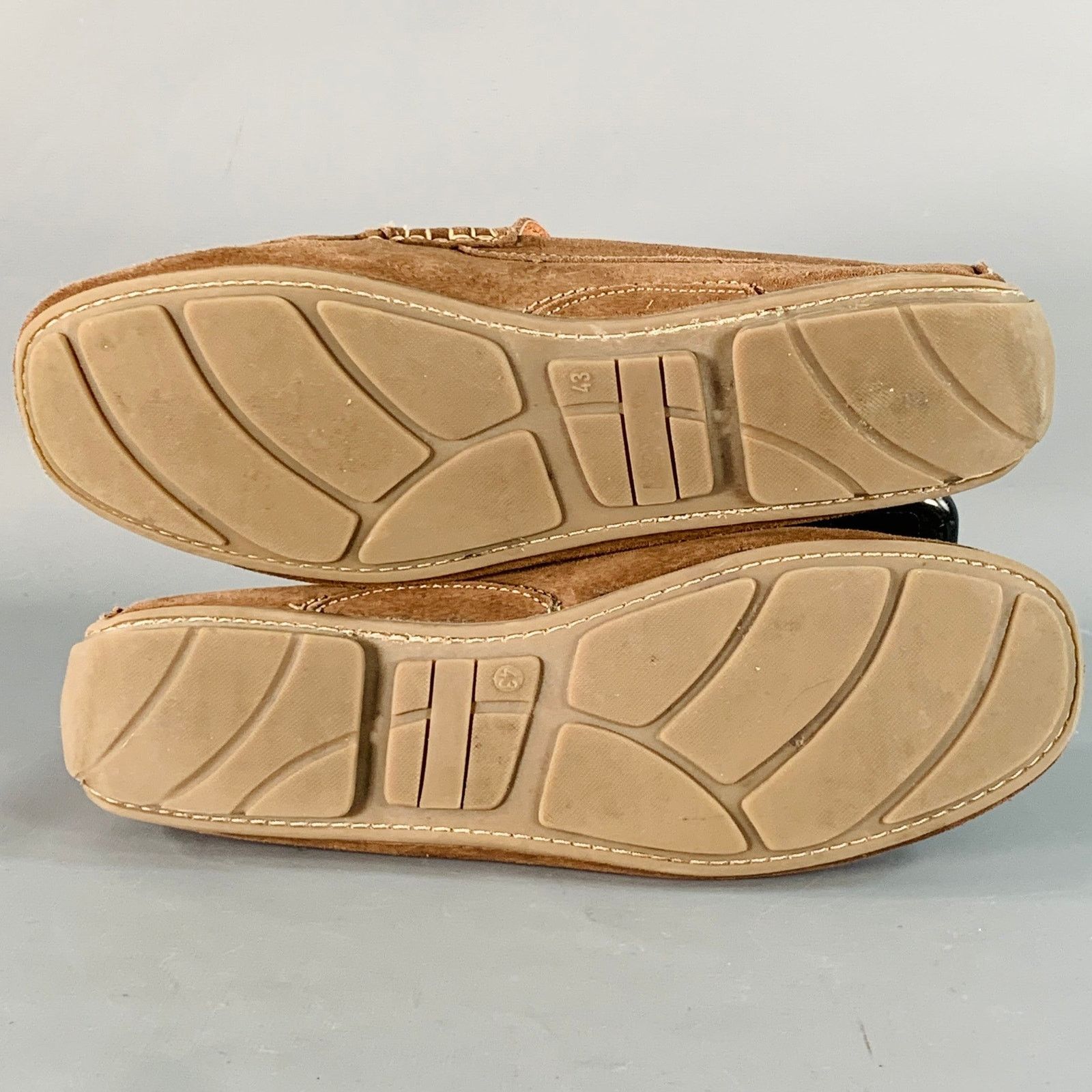 Other GINO ROSSI 10 Brown Contrast Stitch Suede Moccasin Loafers Size US 10 / EU 43 - 6 Thumbnail