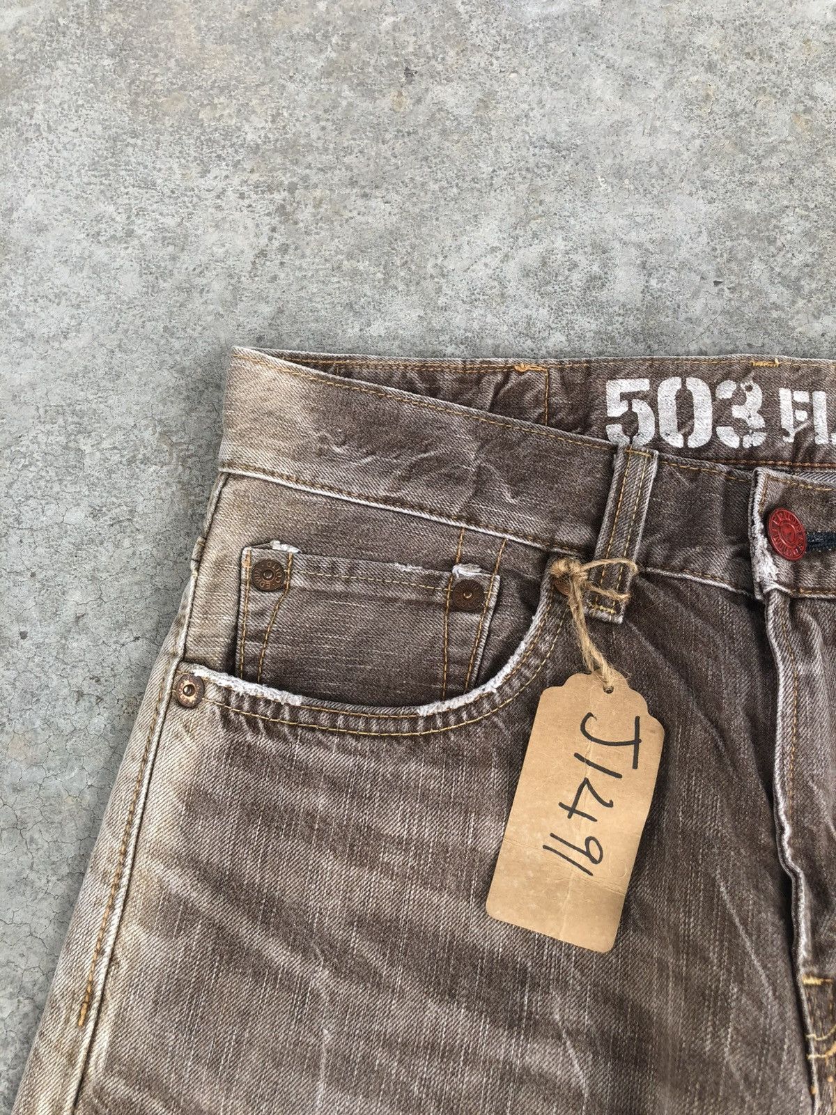 If Six Was Nine Japanese Edwin Flared Jeans Distressed Jeans Size US 32 / EU 48 - 14 Thumbnail