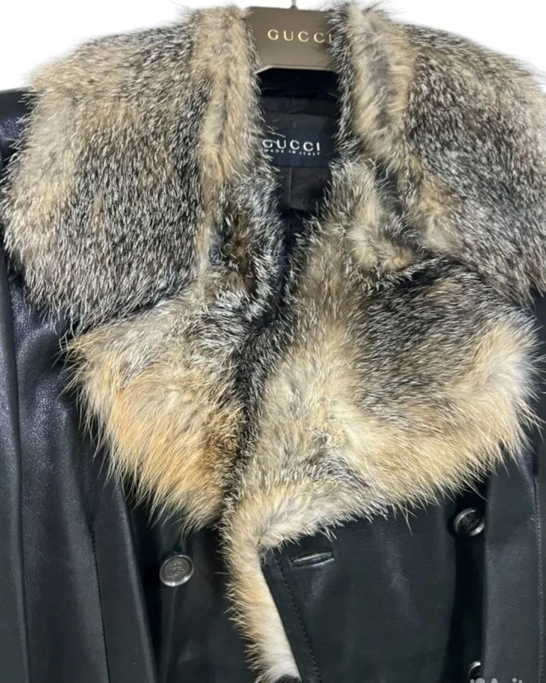 Gucci F/W 2007 RUNWAY LEATHER JACKET WITH FOX FUR COLLAR Size US L / EU 52-54 / 3 - 3 Thumbnail