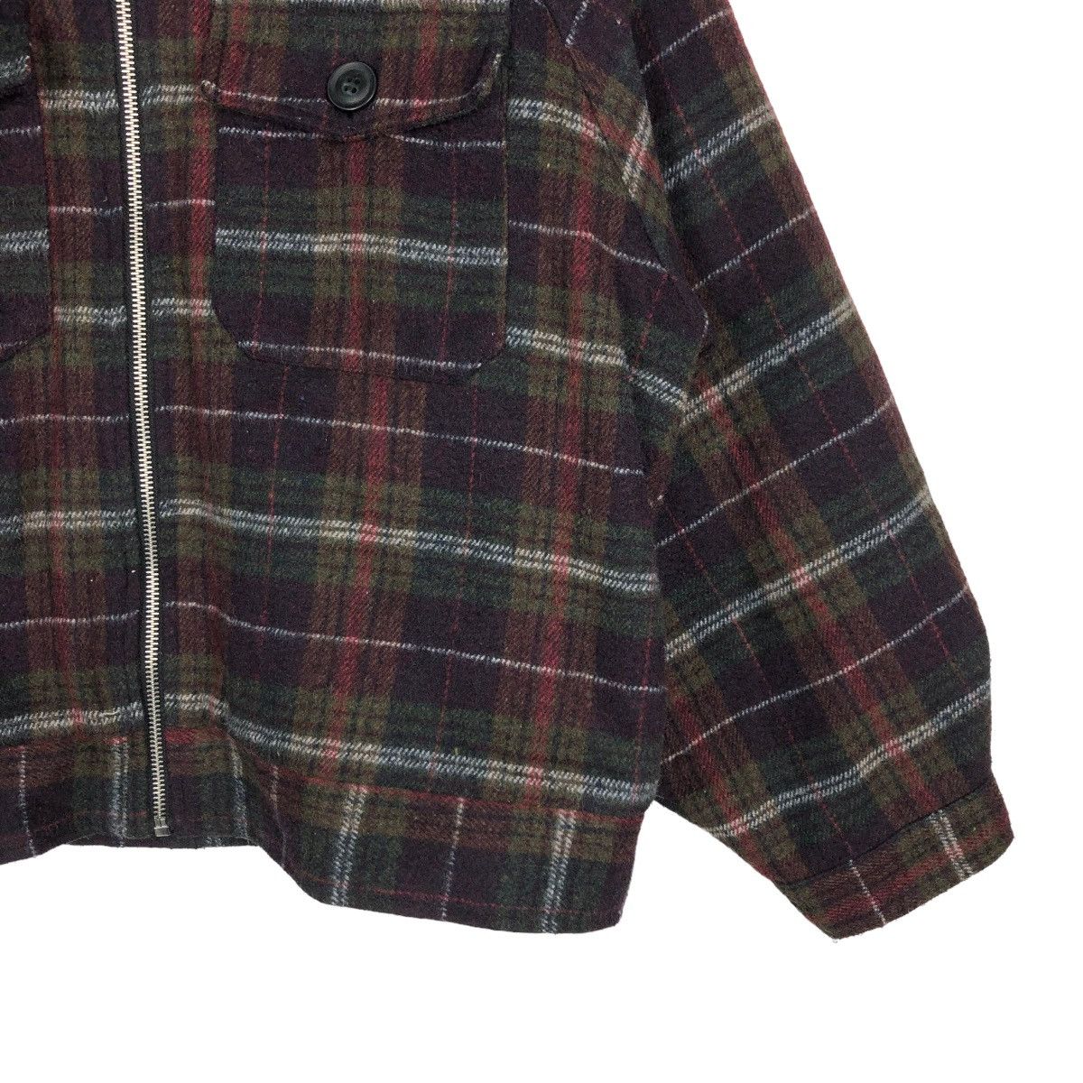 Japanese Brand 🔥 VINTAGE JAPANESE BRAND PLAID ZIPPER JACKET Size US M / EU 48-50 / 2 - 7 Thumbnail