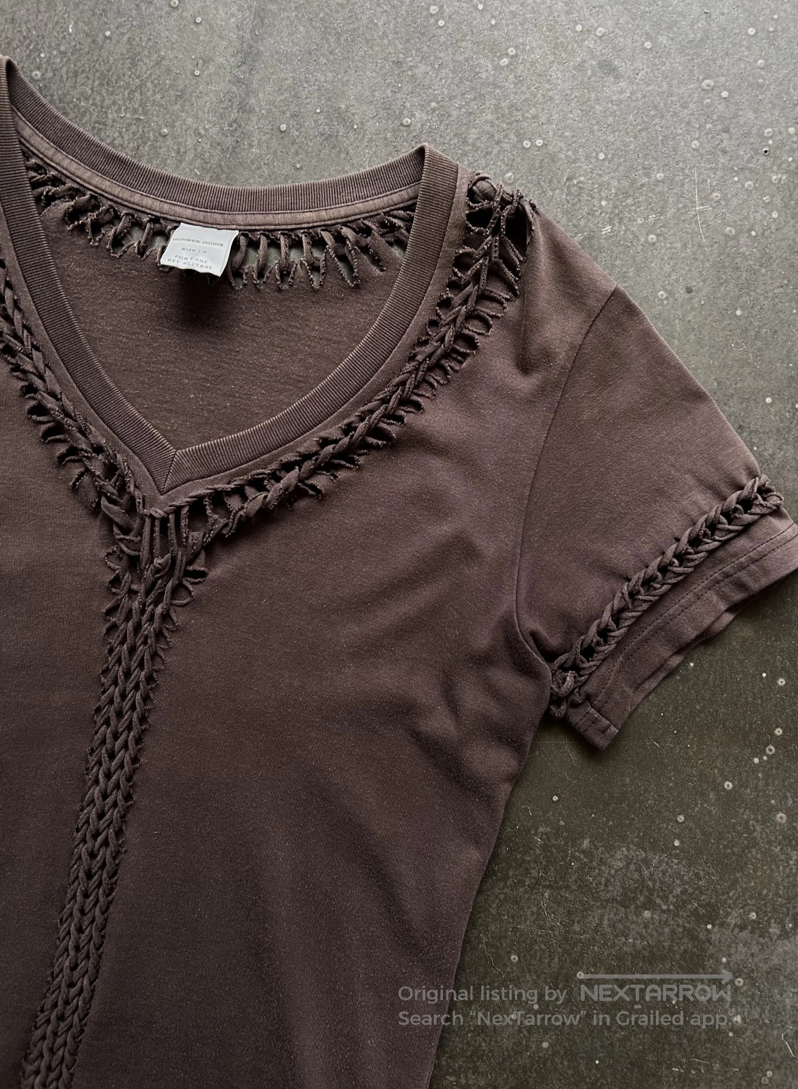 Number (N)ine number nine woven short sleeve shirt. Size US M / EU 48-50 / 2 - 3 Thumbnail