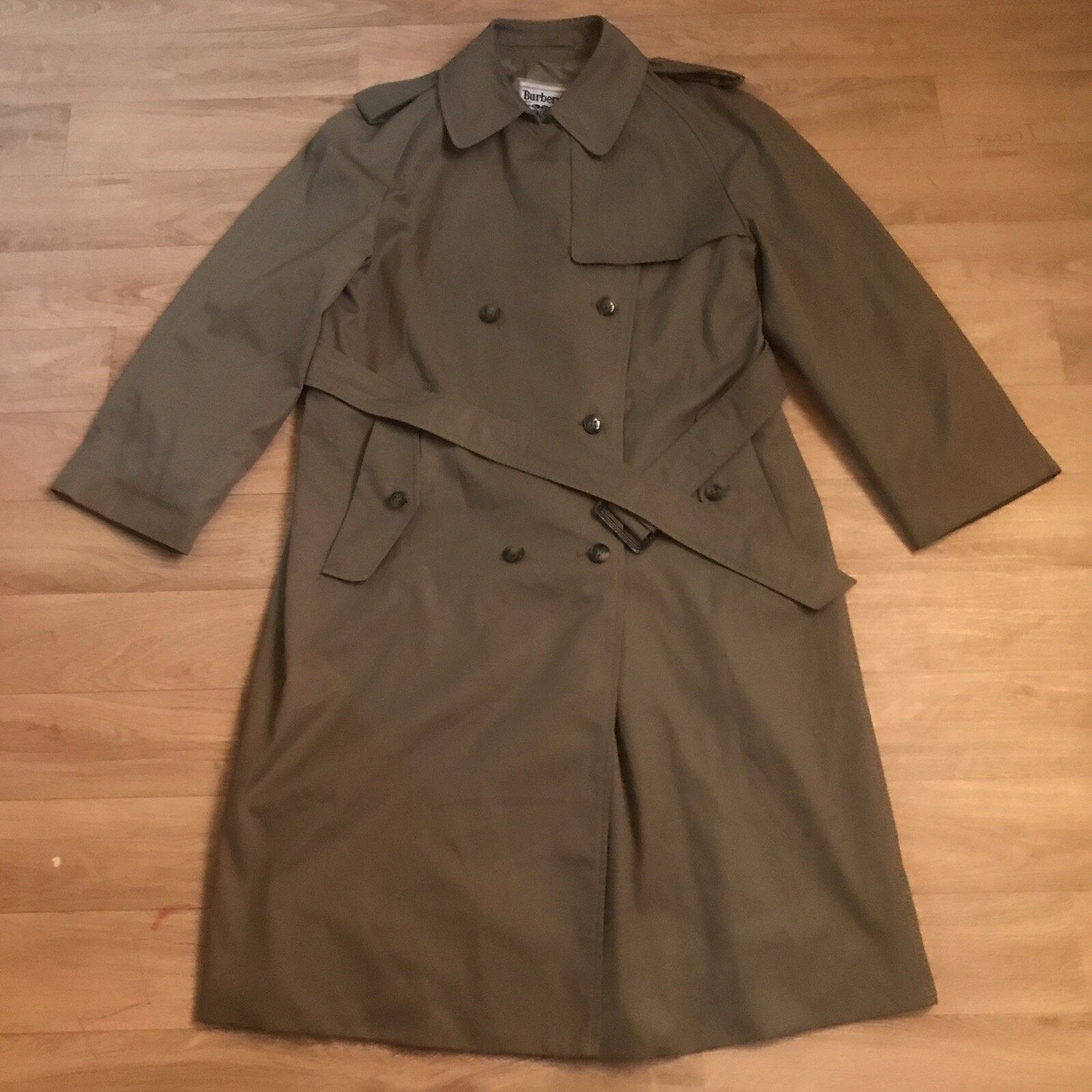 Burberry VINTAGE Burberry's Trench Coat NOVA CHECK Women green olive Size M / US 6-8 / IT 42-44 - 2 Thumbnail