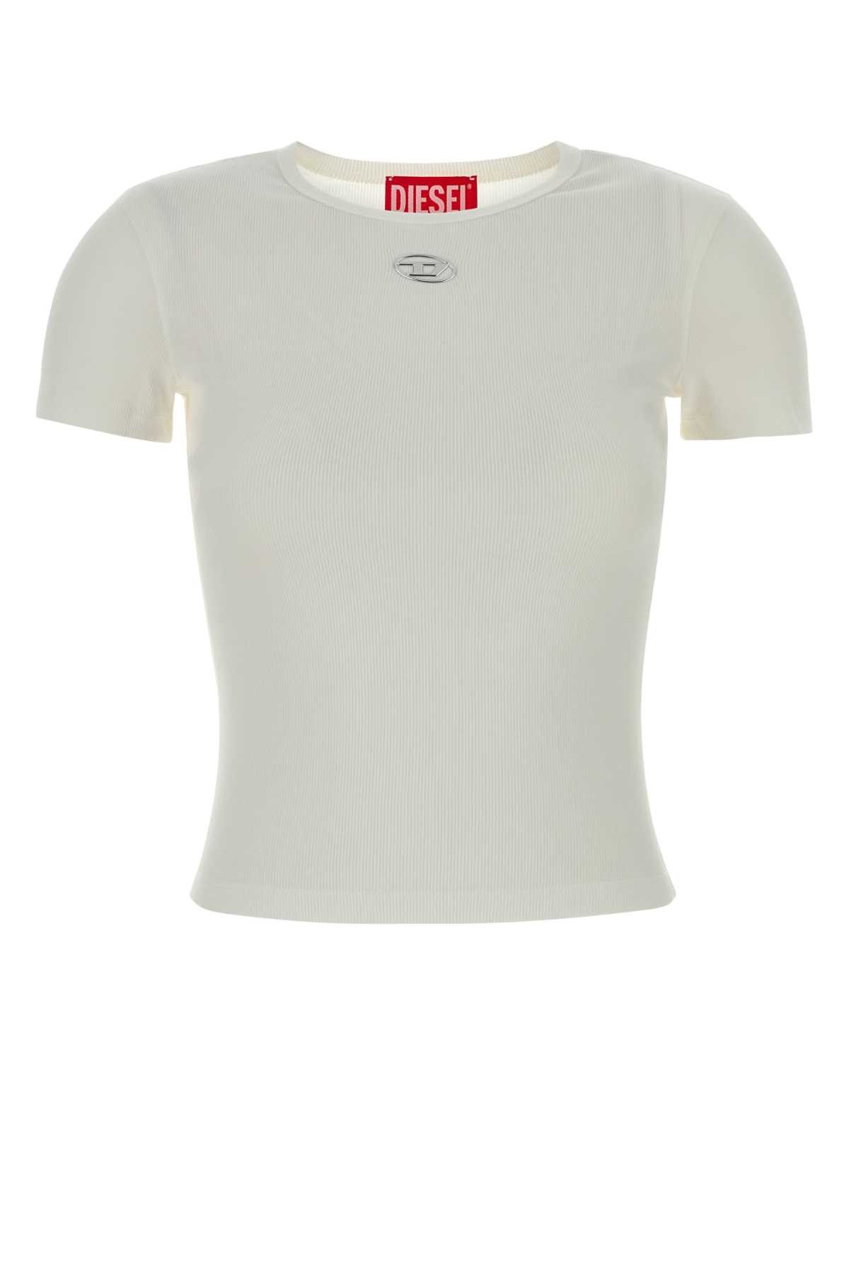 Diesel White Stretch Cotton T-Elle T-Shirt Size XS / US 0-2 / IT 36-38 - 1 Thumbnail