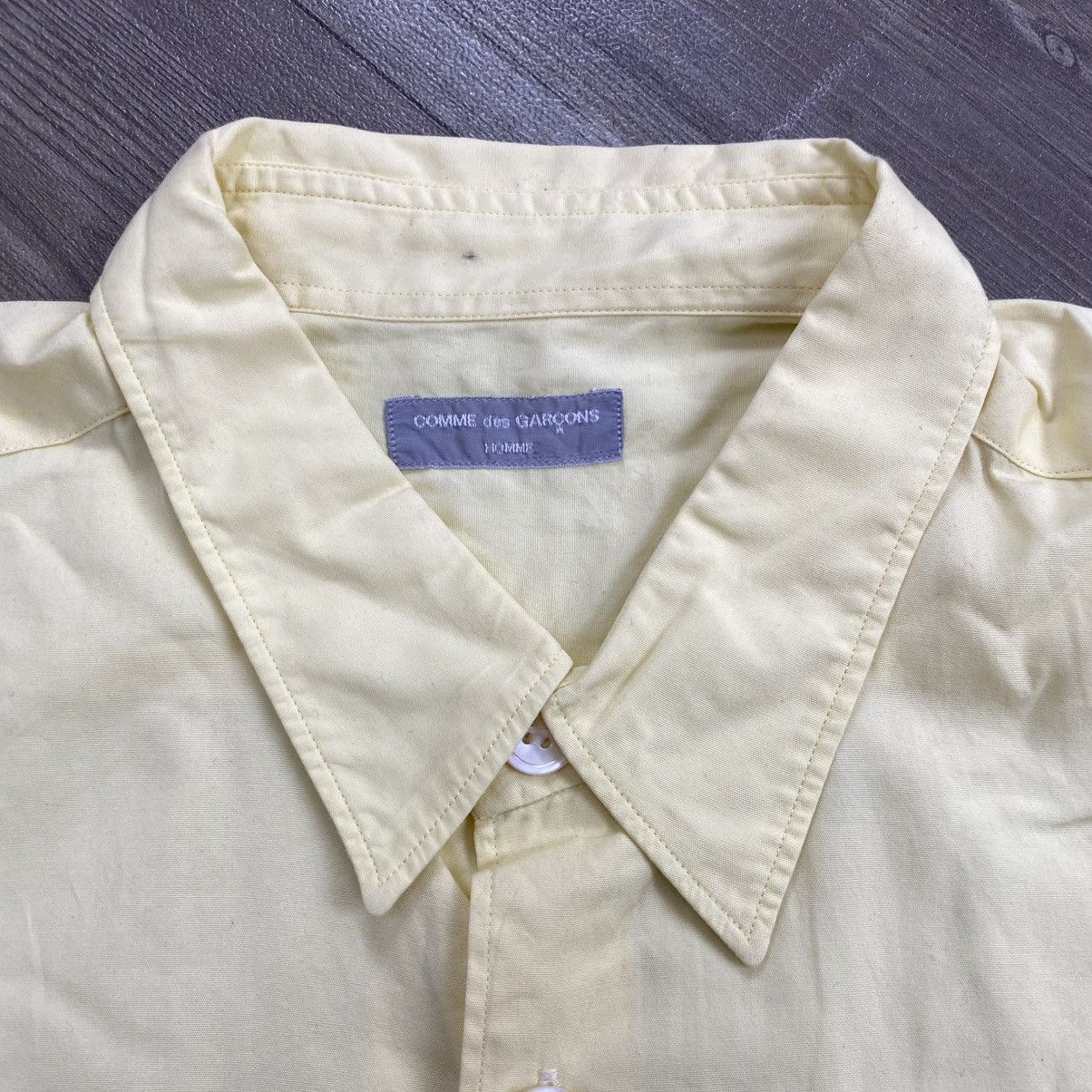 Comme des Garcons Homme AW03 Comme Des Garcons Homme CDG Yellow Shirt Designer Size US L / EU 52-54 / 3 - 5 Thumbnail