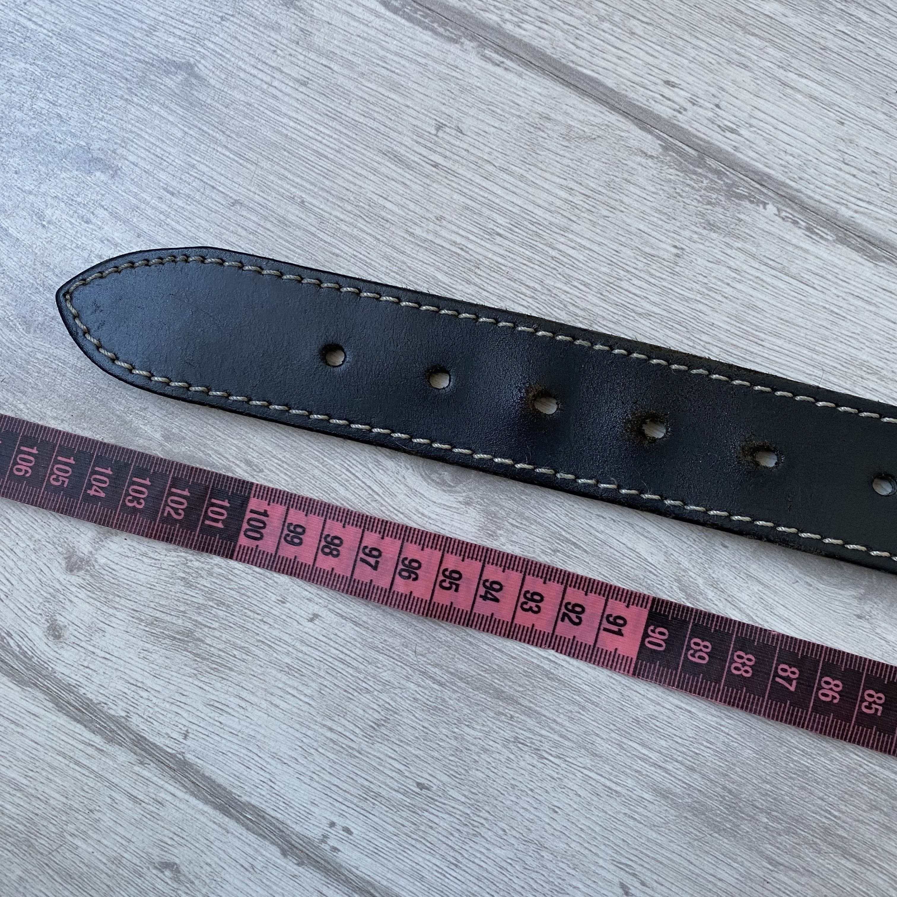 Cowboy Equipment VIntage Y2K Leather belt American Western Harley Davidson Size 30 - 9 Thumbnail