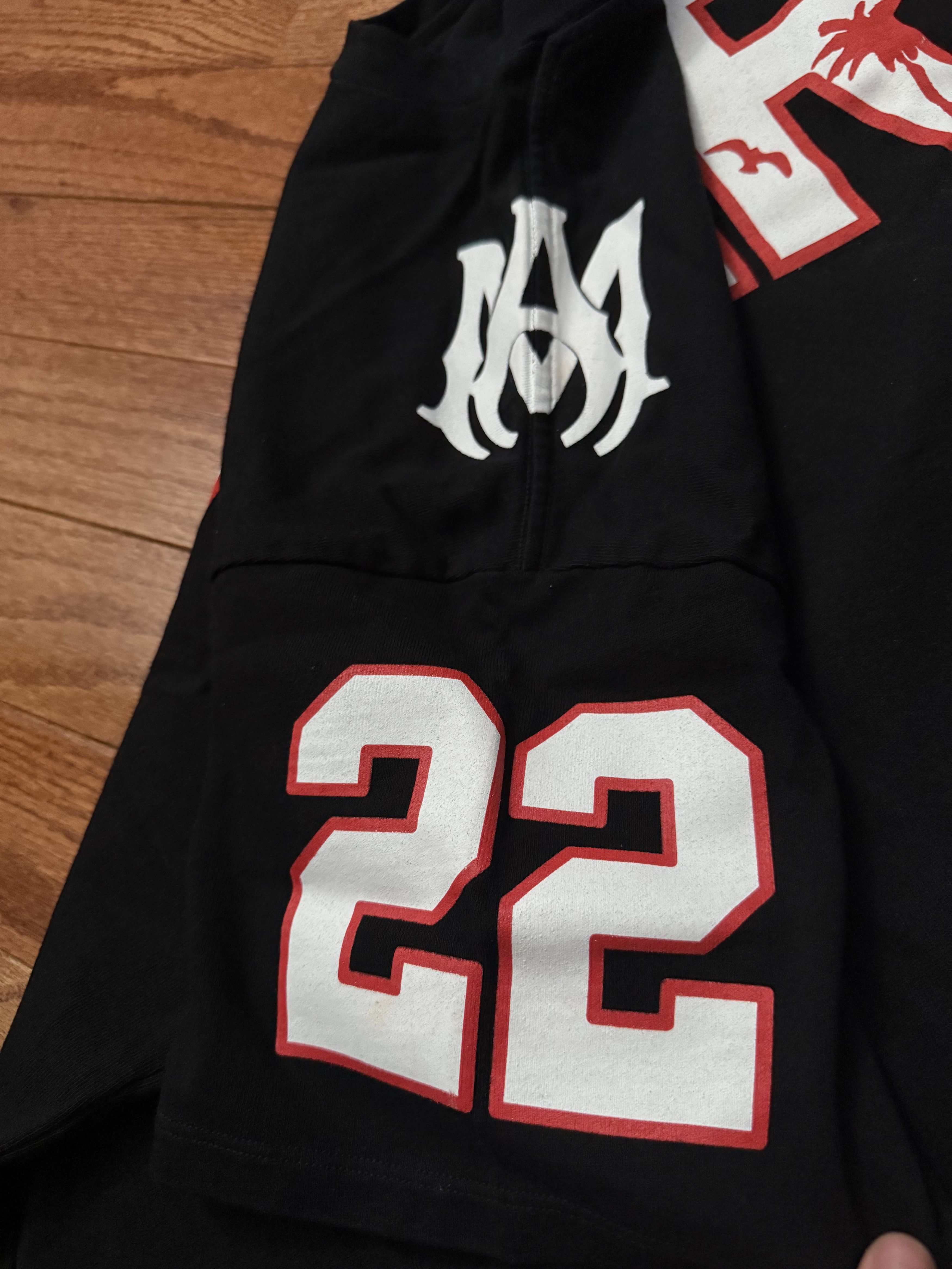 Amiri 22 Football Tee Black AMIRI Size US XL / EU 56 / 4 - 11 Thumbnail