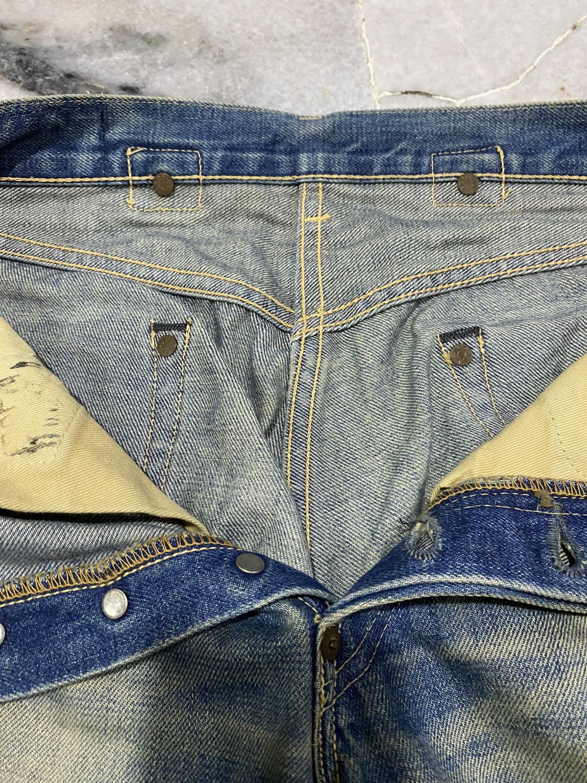 Levi's LEVIS BIG E LOT 37501 RIVETS SELVAGED Size US 28 / EU 44 - 7 Thumbnail