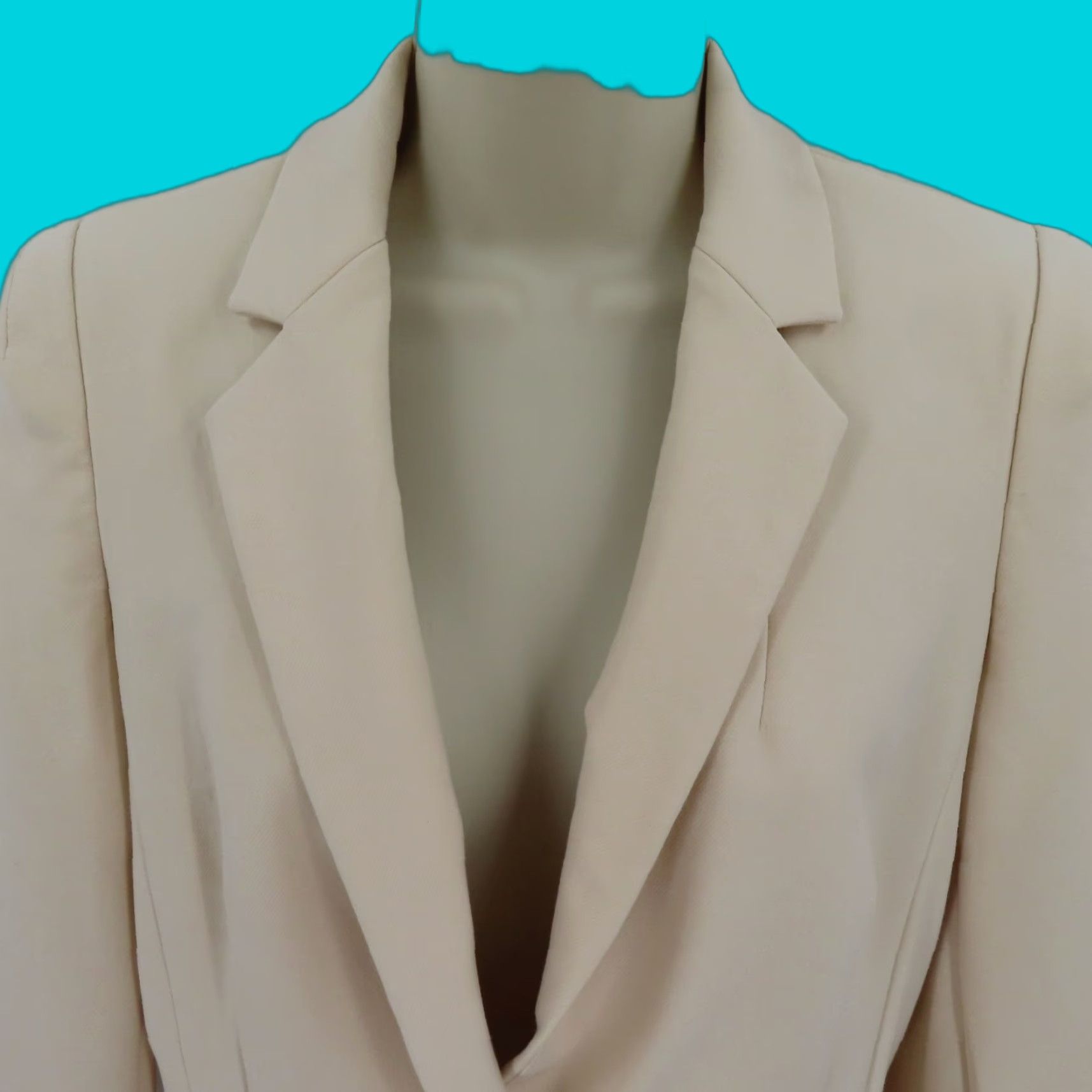 Rebecca Taylor Rebecca Taylor Blazer Women 4 Solid Beige Collared One Button Suit Jacket Blazer Coat Size S / US 4 / IT 40 - 1 Thumbnail