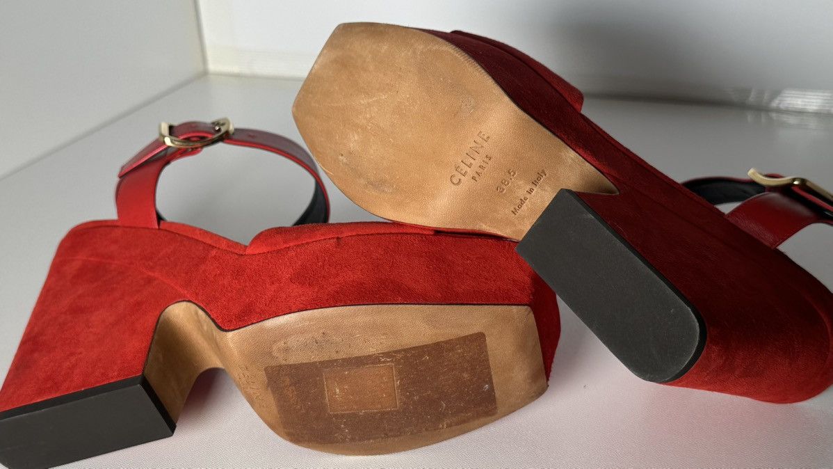 Celine Celine sandals women red 🔥 38.5 s Size US 8.5 / IT 38.5 - 15 Thumbnail