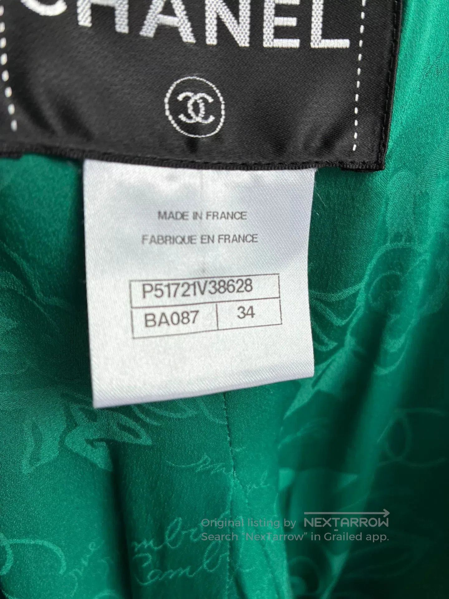 Chanel Chanel Green Chain Trim Short Jacket. Size XXS / US 00 / IT 34 - 6 Thumbnail
