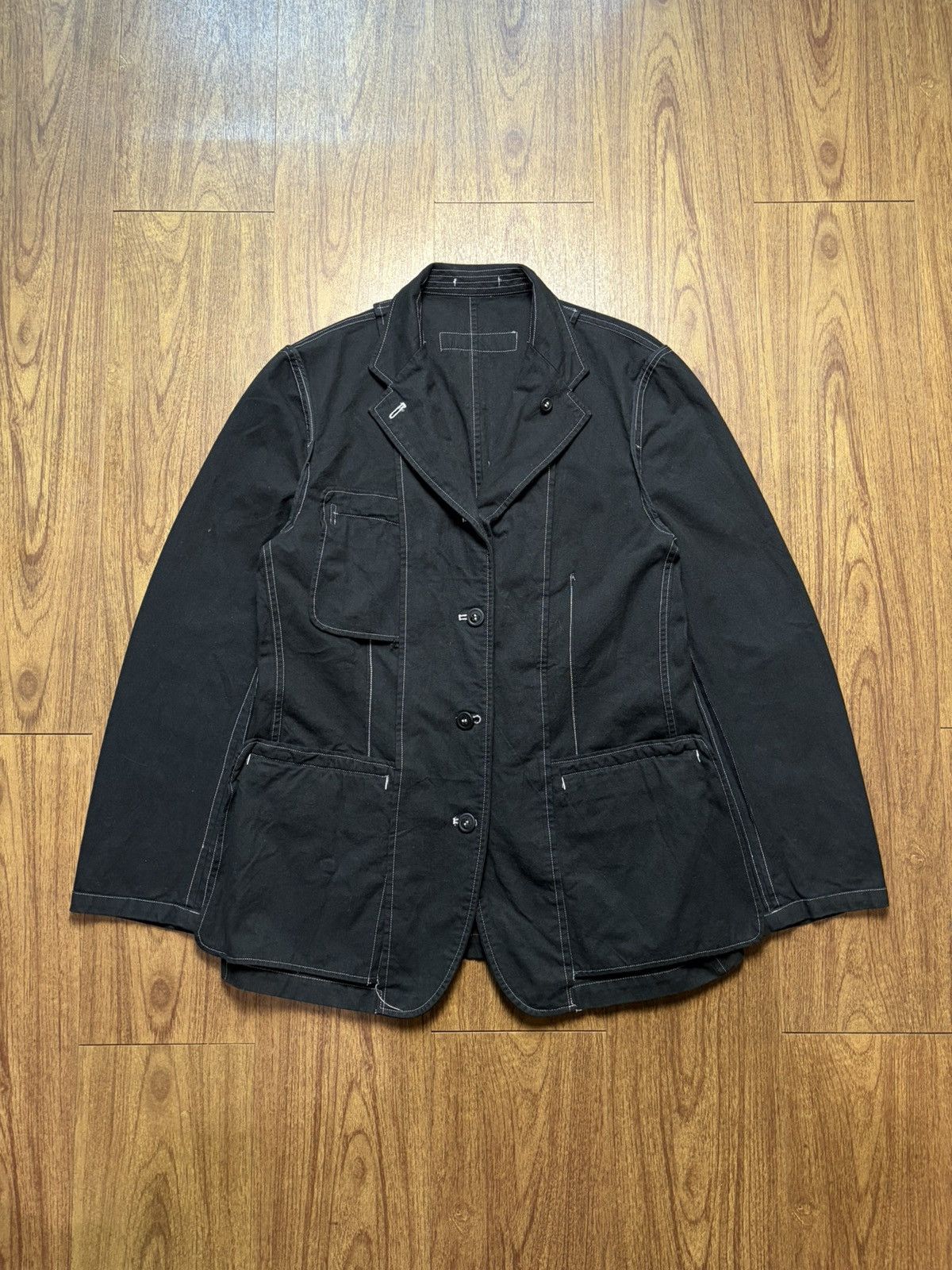 Comme des Garcons Homme FREE TAX! AD2002 Painted Flower Reversible Blazer Jacket Size US M / EU 48-50 / 2 - 6 Thumbnail