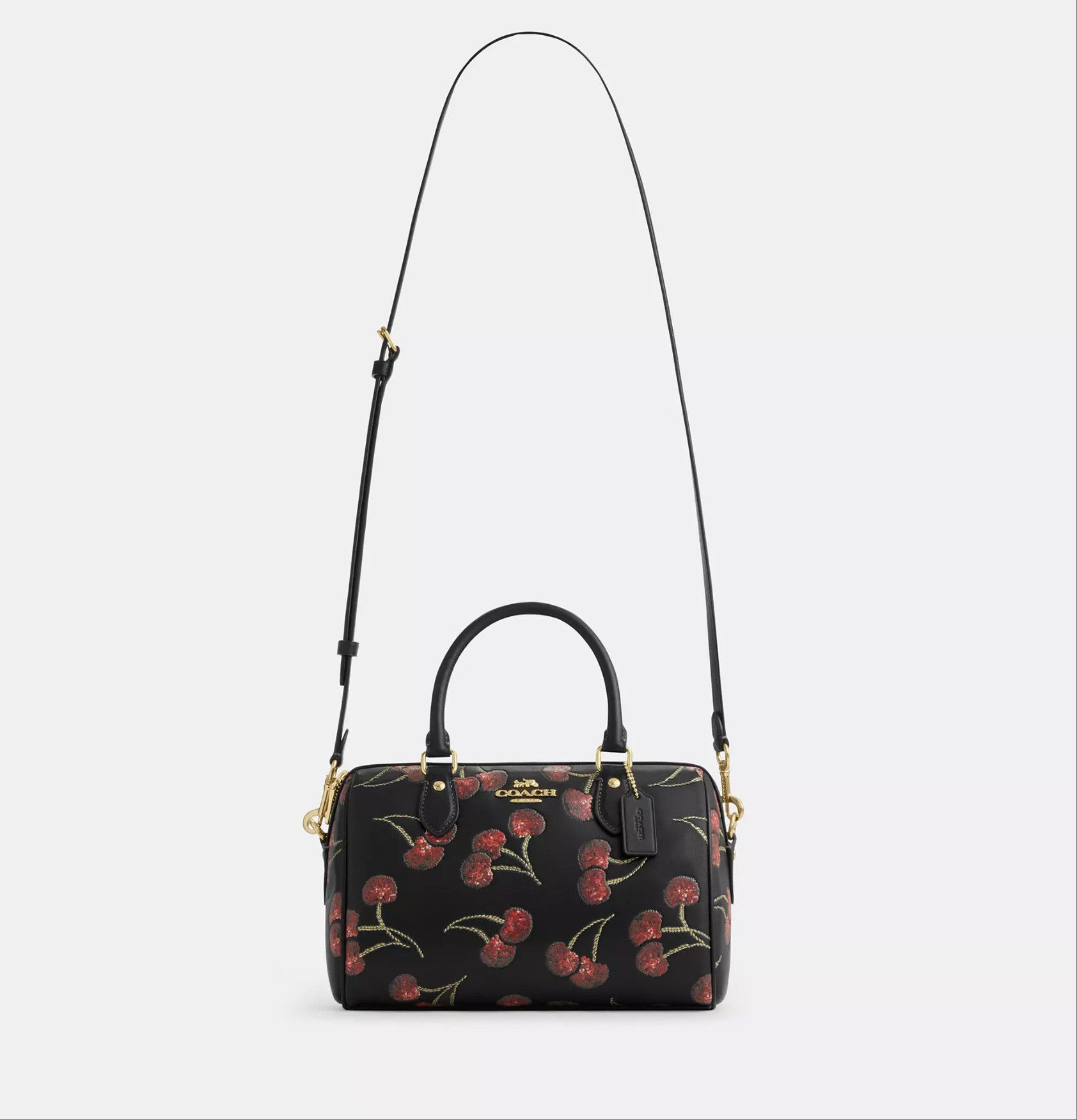 Coach Rowan Satchel Bag With Cherry Print CCZ15 Size ONE SIZE - 10 Thumbnail
