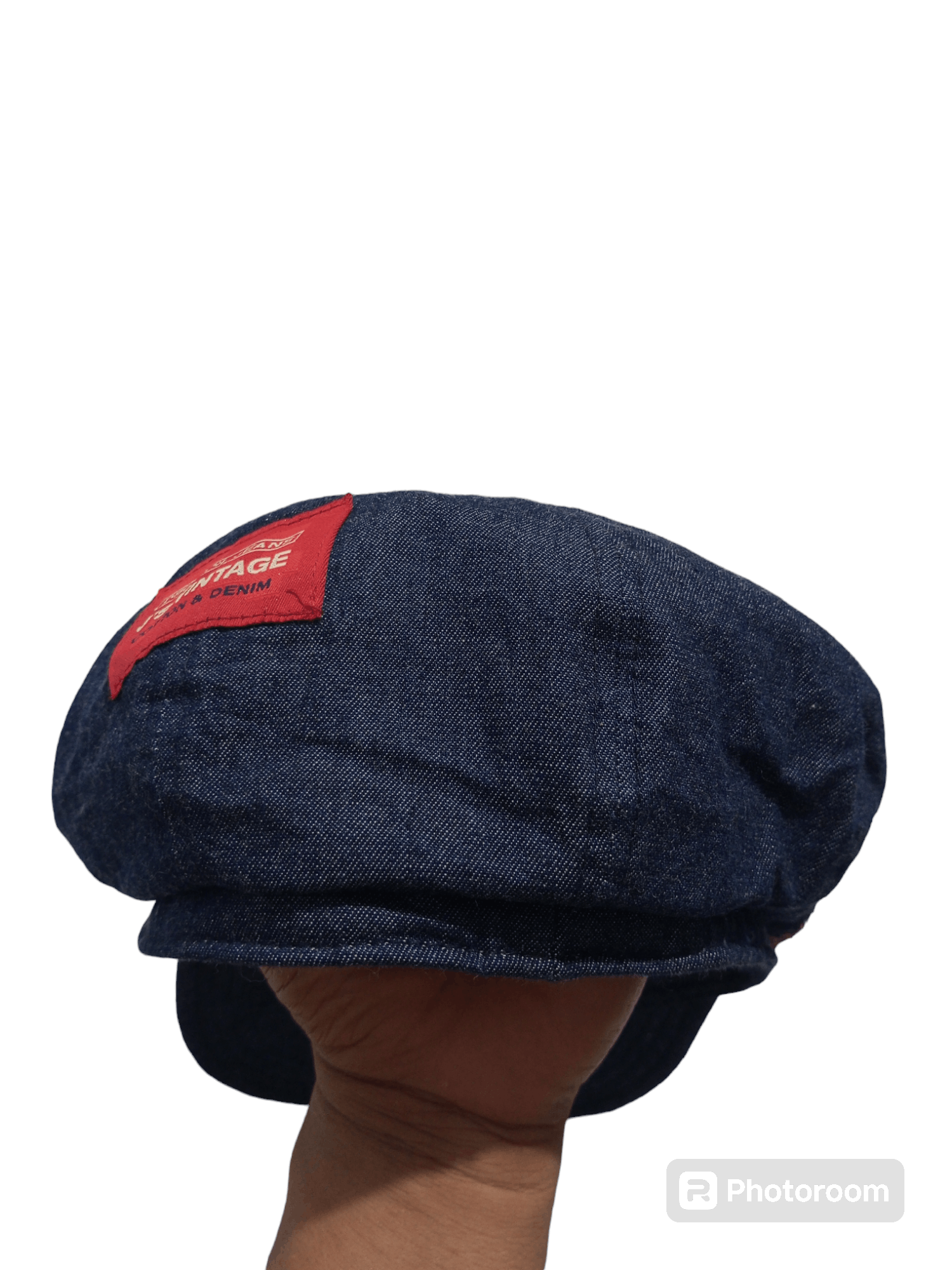 Japanese Brand Vintage dirty oil jeans newboys denim hats Size ONE SIZE - 6 Thumbnail