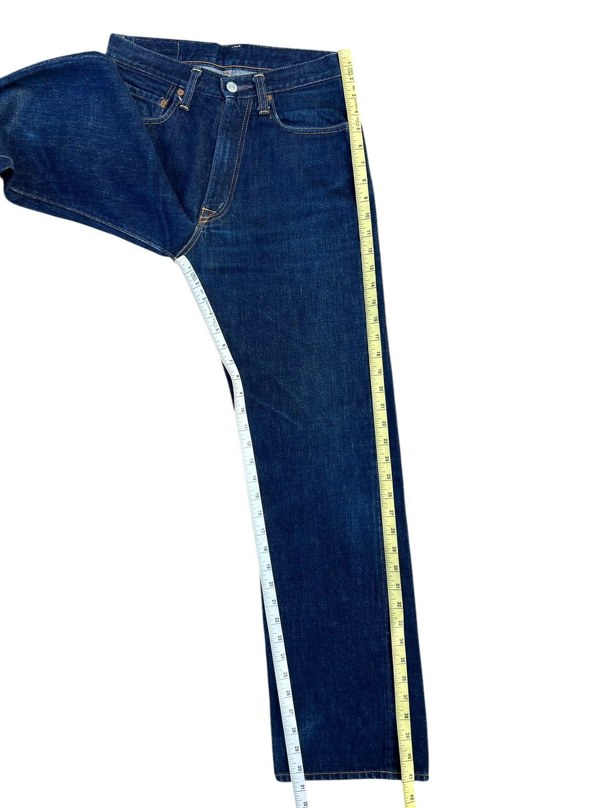Denime × Japanese Brand Vintage DENIME Japan Fade Denim Selvedge Jeans Size US 29 - 4 Thumbnail