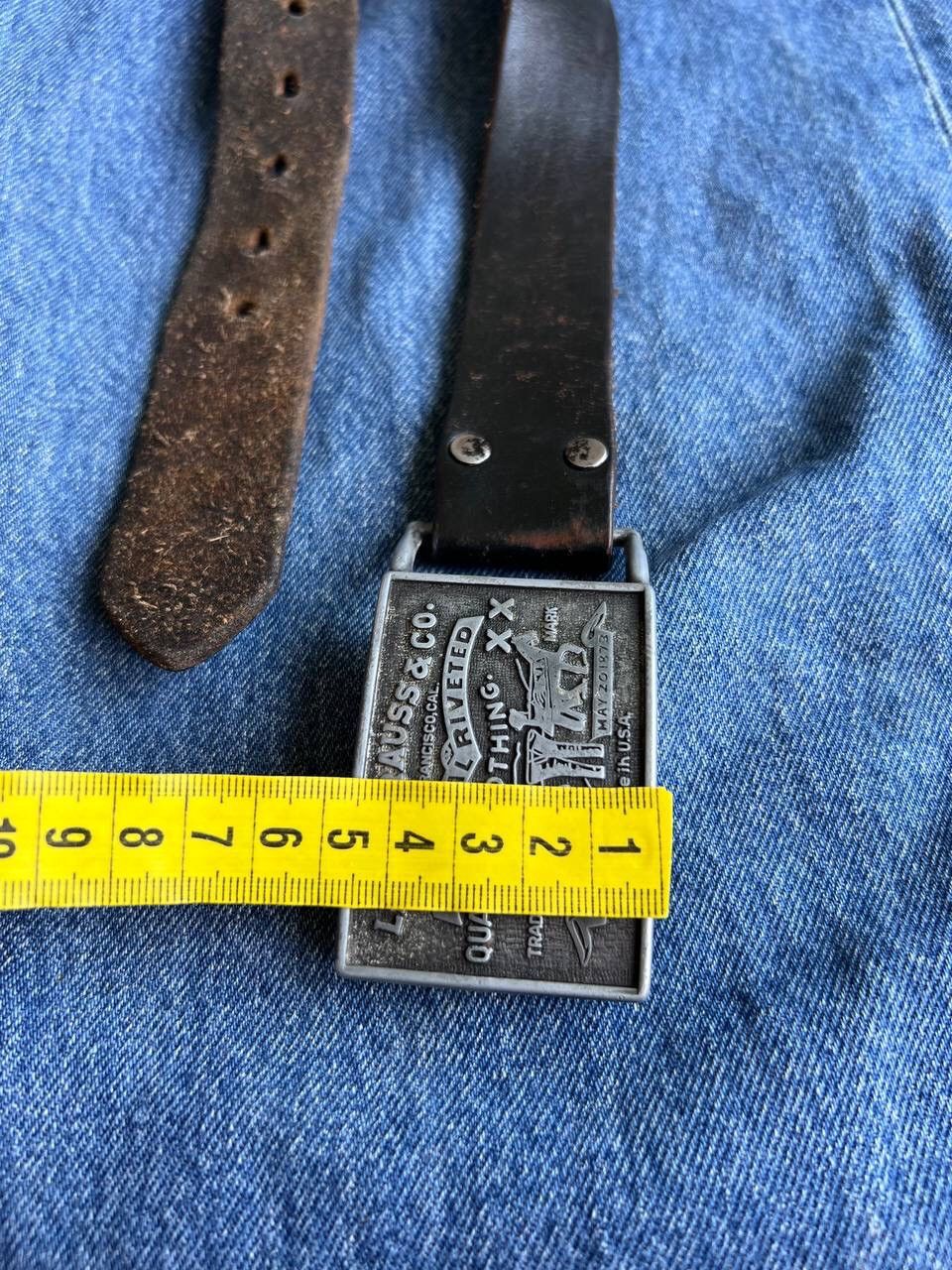 Levi's × Vintage Vintage 90s Levi's Leather belt Size ONE SIZE - 11 Thumbnail