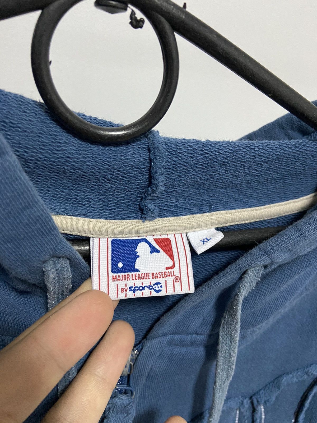 New York Yankees × Vintage New York Yankees zip Hoodie Vintage Big Logo Baseball Size US XL / EU 56 / 4 - 5 Thumbnail