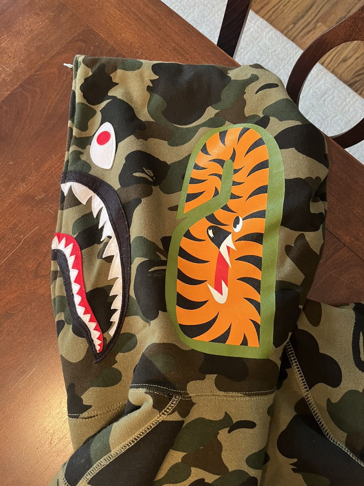 Bape Bape Green Camp Full Zip Size US XL / EU 56 / 4 - 5 Thumbnail