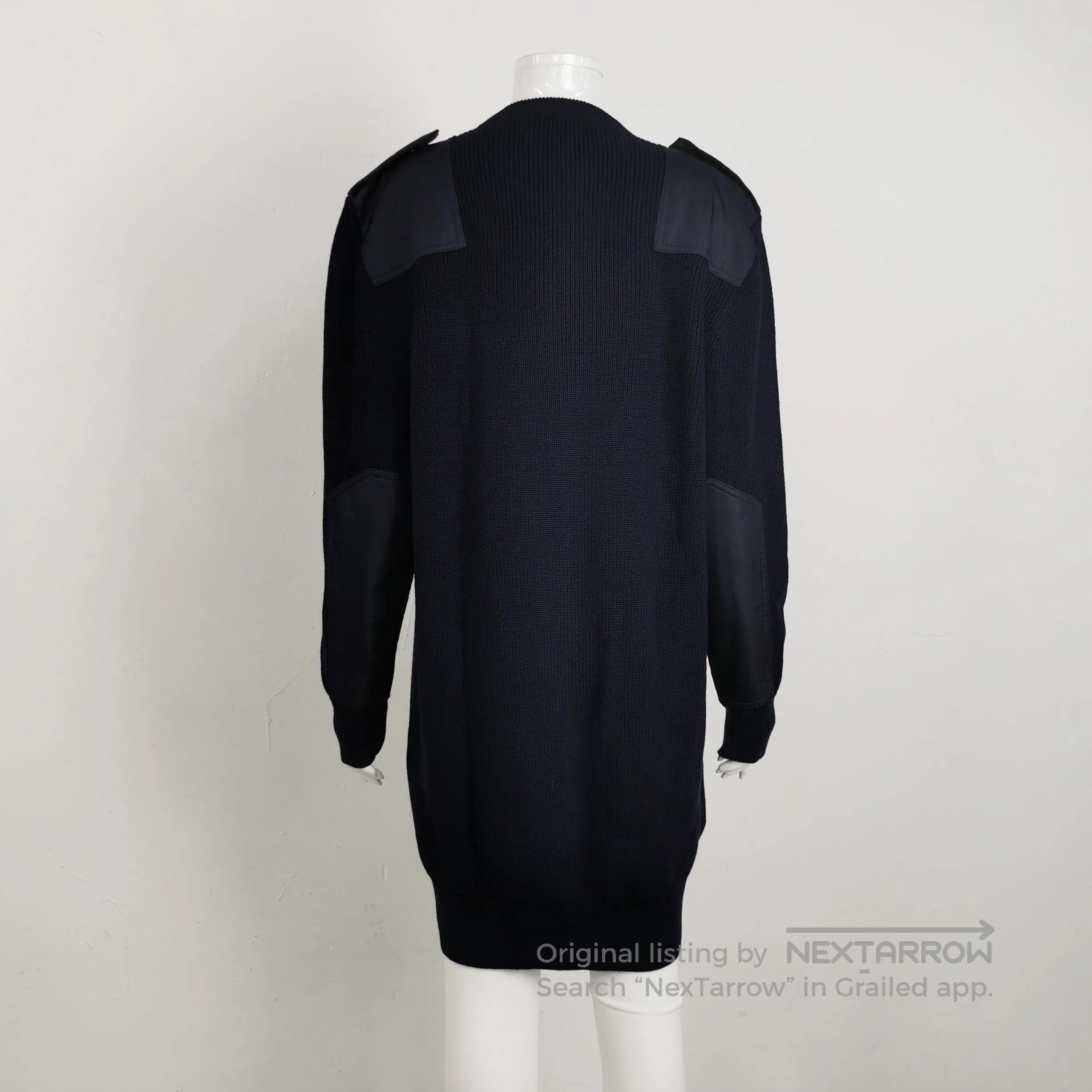 Prada Prada Wool Long Sleeve Dress with Triangle Logo . Size M / US 6-8 / IT 42-44 - 2 Thumbnail
