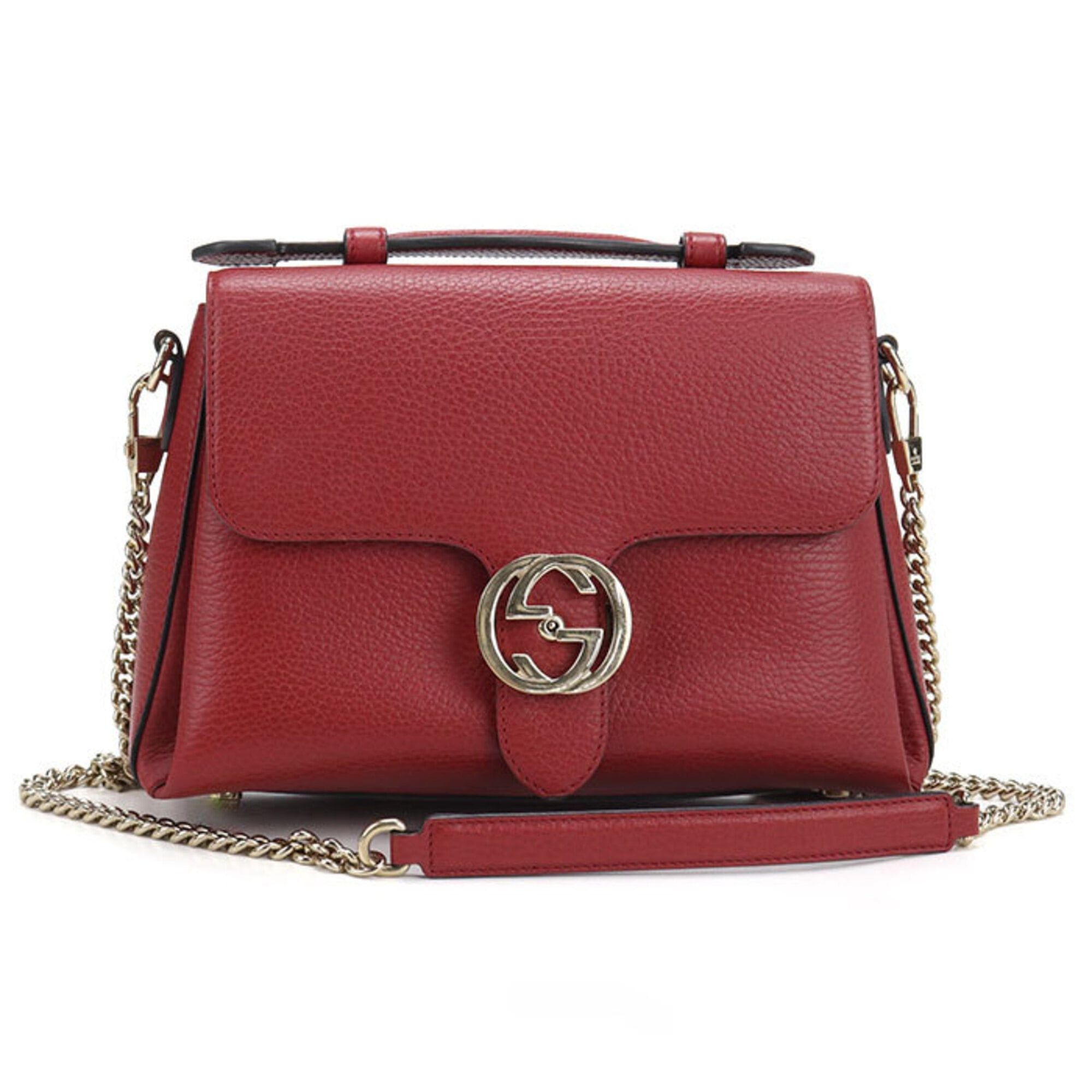 Gucci GUCCI Crossbody Shoulder Bag 510302 Chain Interlocking G Women's Red Size ONE SIZE - 1 Thumbnail