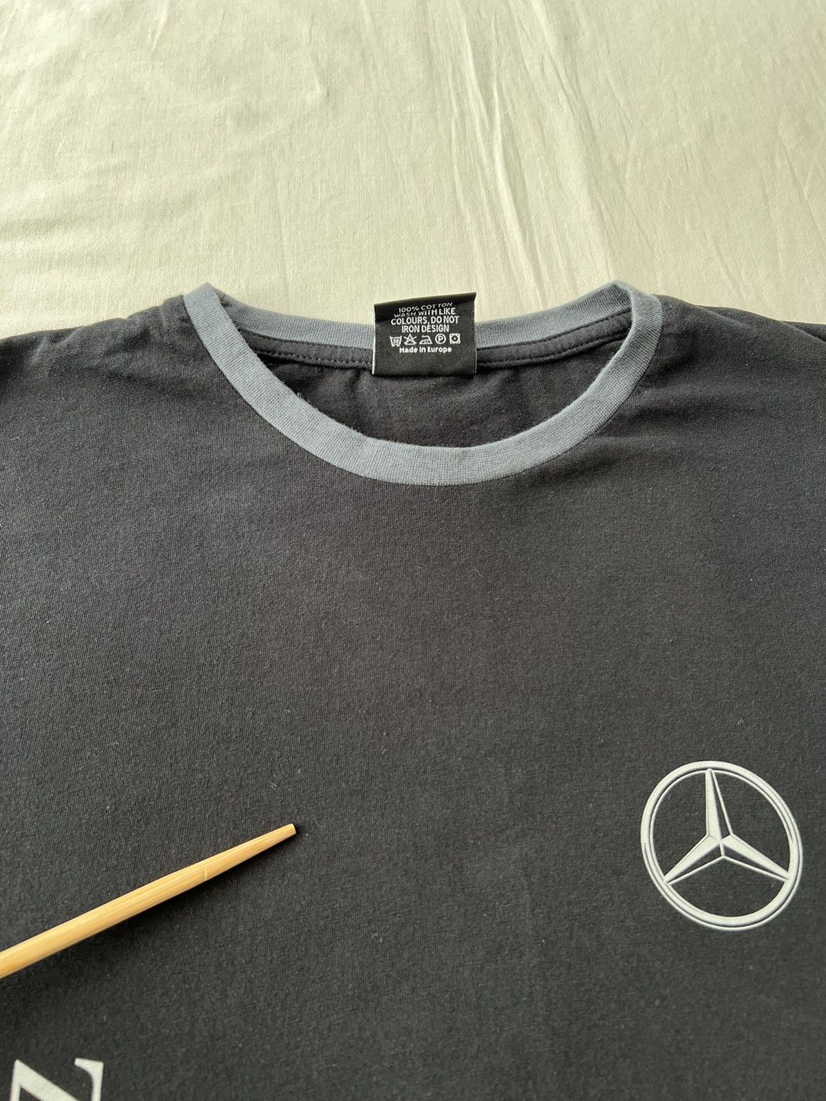 Mercedes-Benz Vintage 2000s Mercedes Benz Black T-shirt Size US L / EU 52-54 / 3 - 7 Thumbnail