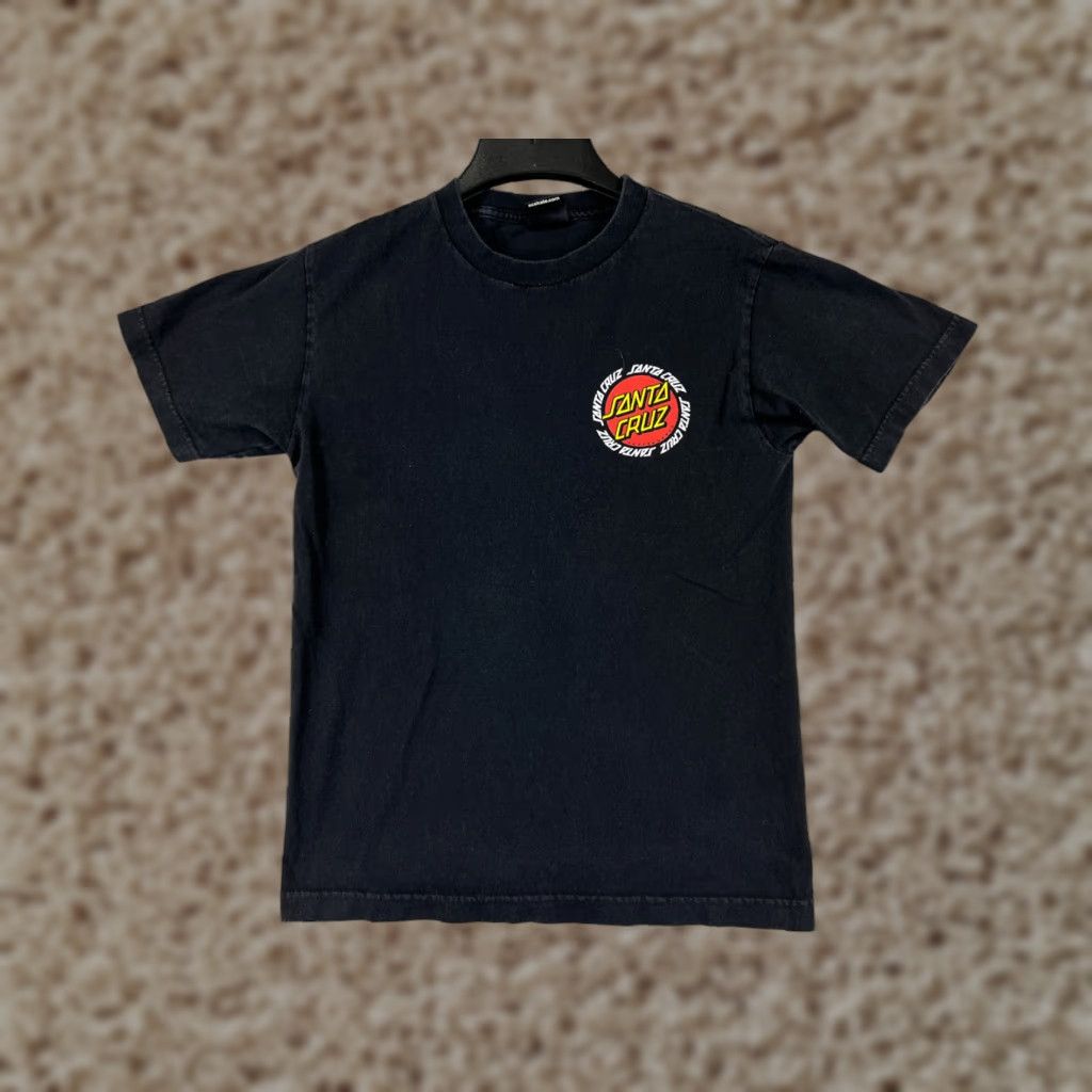 Vintage Santa Cruz Shirt Mens Small Black Crew Print Round Logo Skate Beach Size US S / EU 44-46 / 1 - 1 Thumbnail
