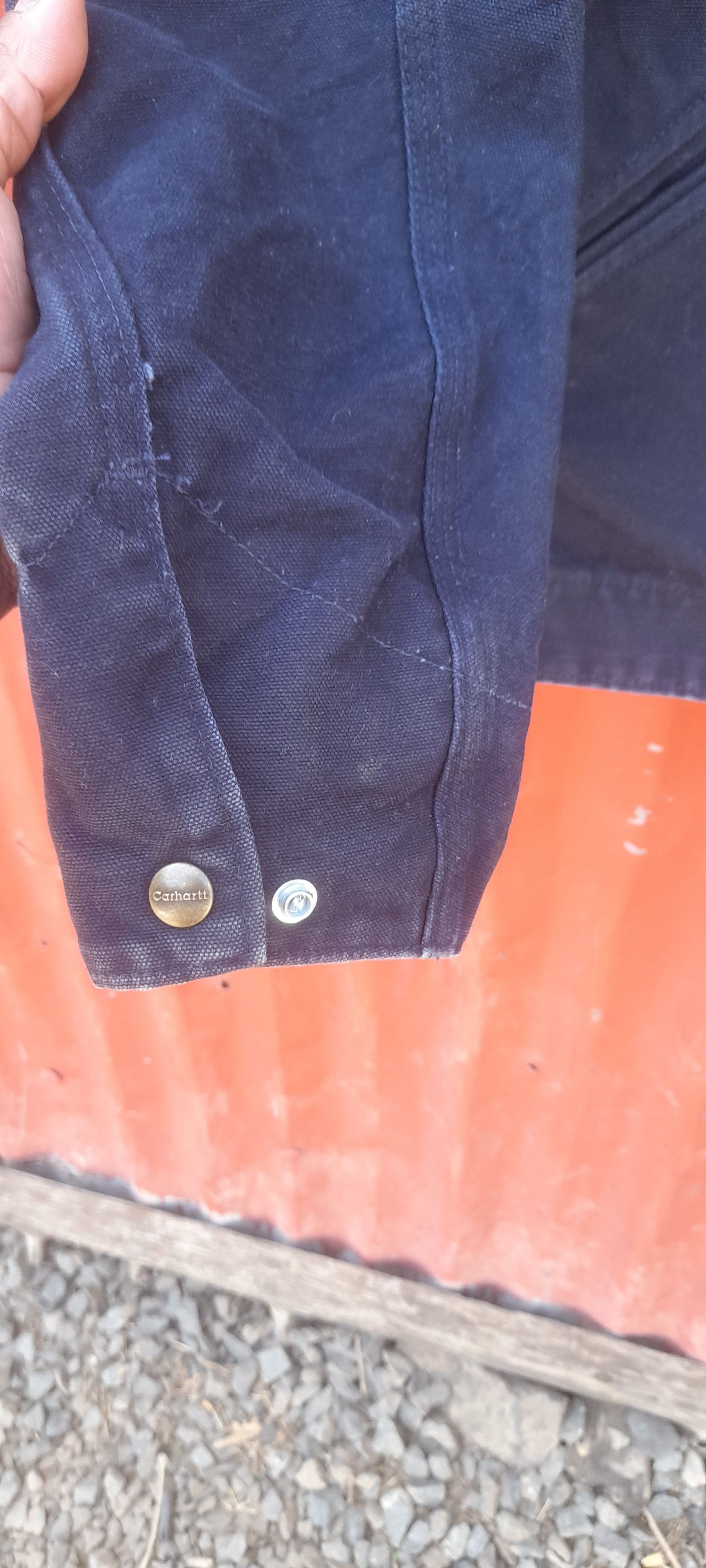 Carhartt Vintage Carhartt detroit blue unlined EJ196MDT Medium Jacket Size US M / EU 48-50 / 2 - 12 Thumbnail