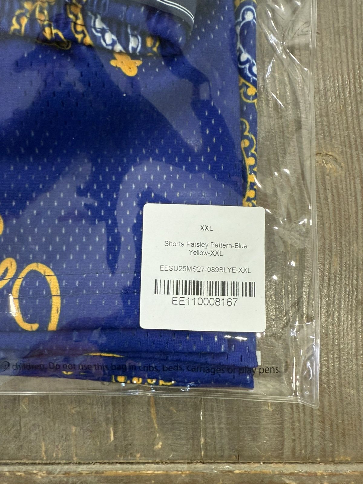Eric Emanuel ⚡️ Eric Emanuel EE Basic Mesh Shorts Paisley Blue XXL 2XL ⚡️ Size US 38 / EU 54 - 5 Thumbnail