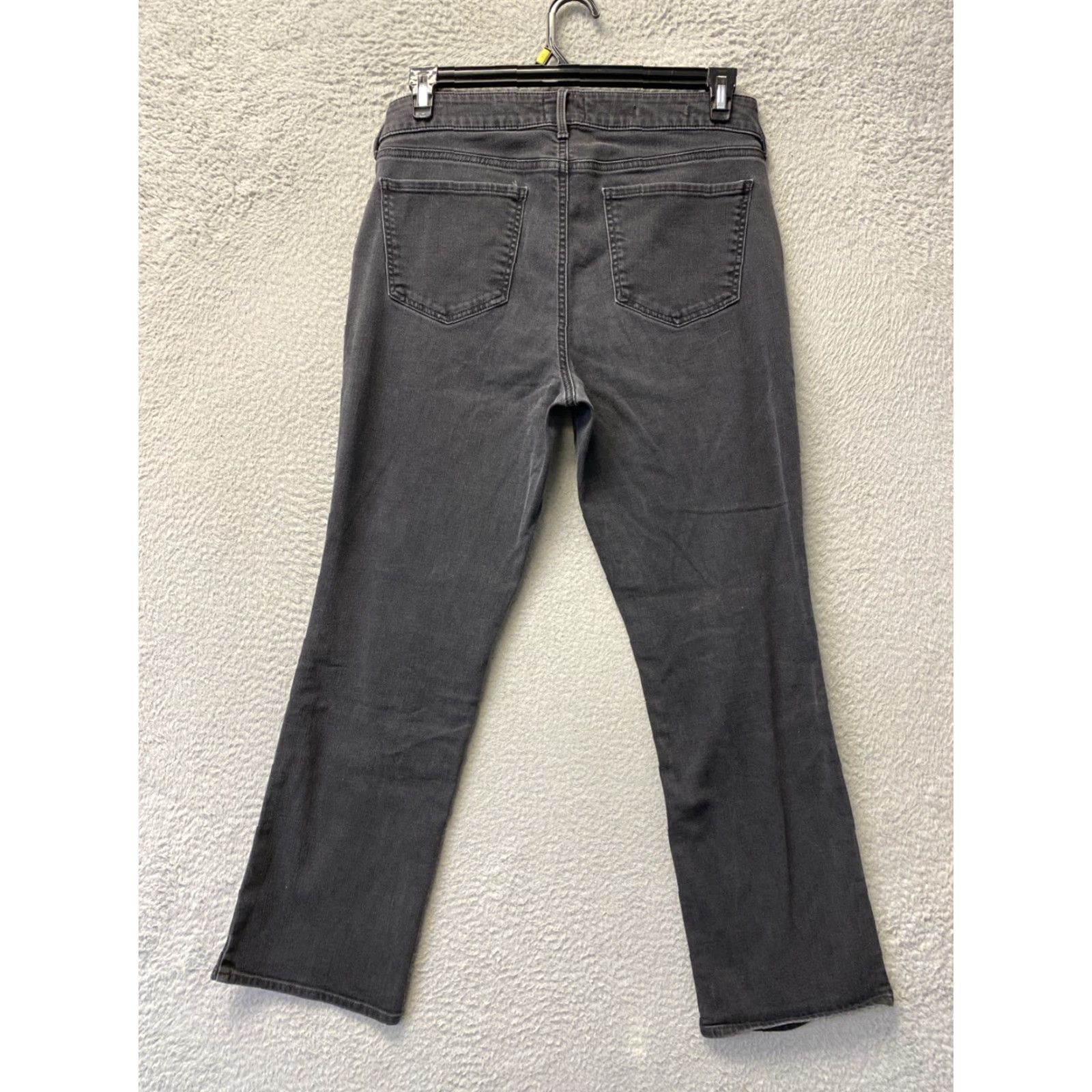 NYDJ VINTAGE? No. NYDJ Jeans Womens 12 Mid Wash Black Marilyn Straight Lift Tuck Stretch /162-1 Size 34" / US 12 / IT 48 - 6 Thumbnail