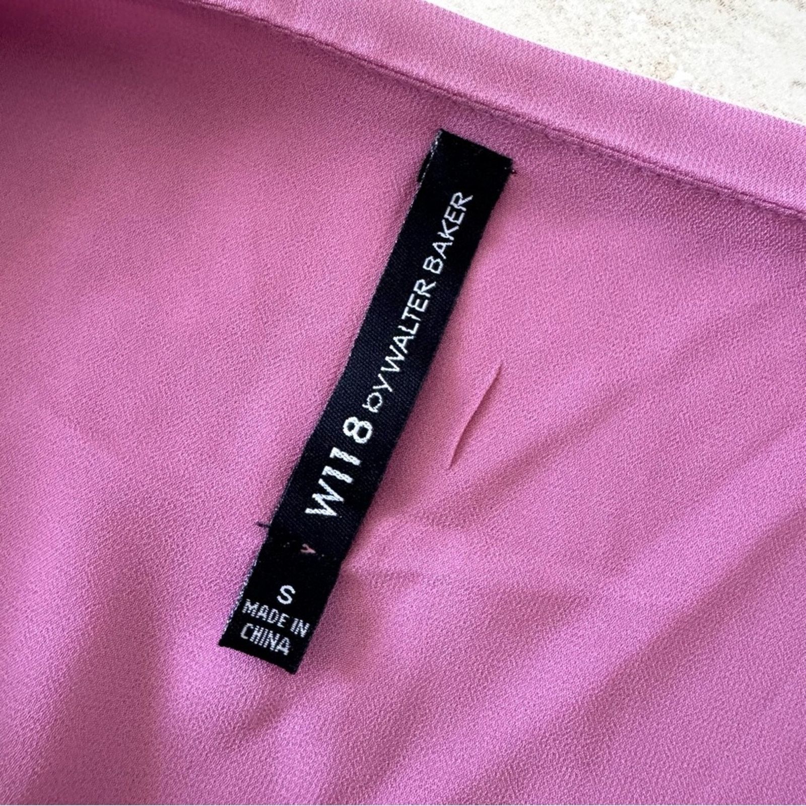 WE11DONE W11 8 by Walter Baker Dusty Rose Blouse, Size S Size S / US 4 / IT 40 - 8 Thumbnail