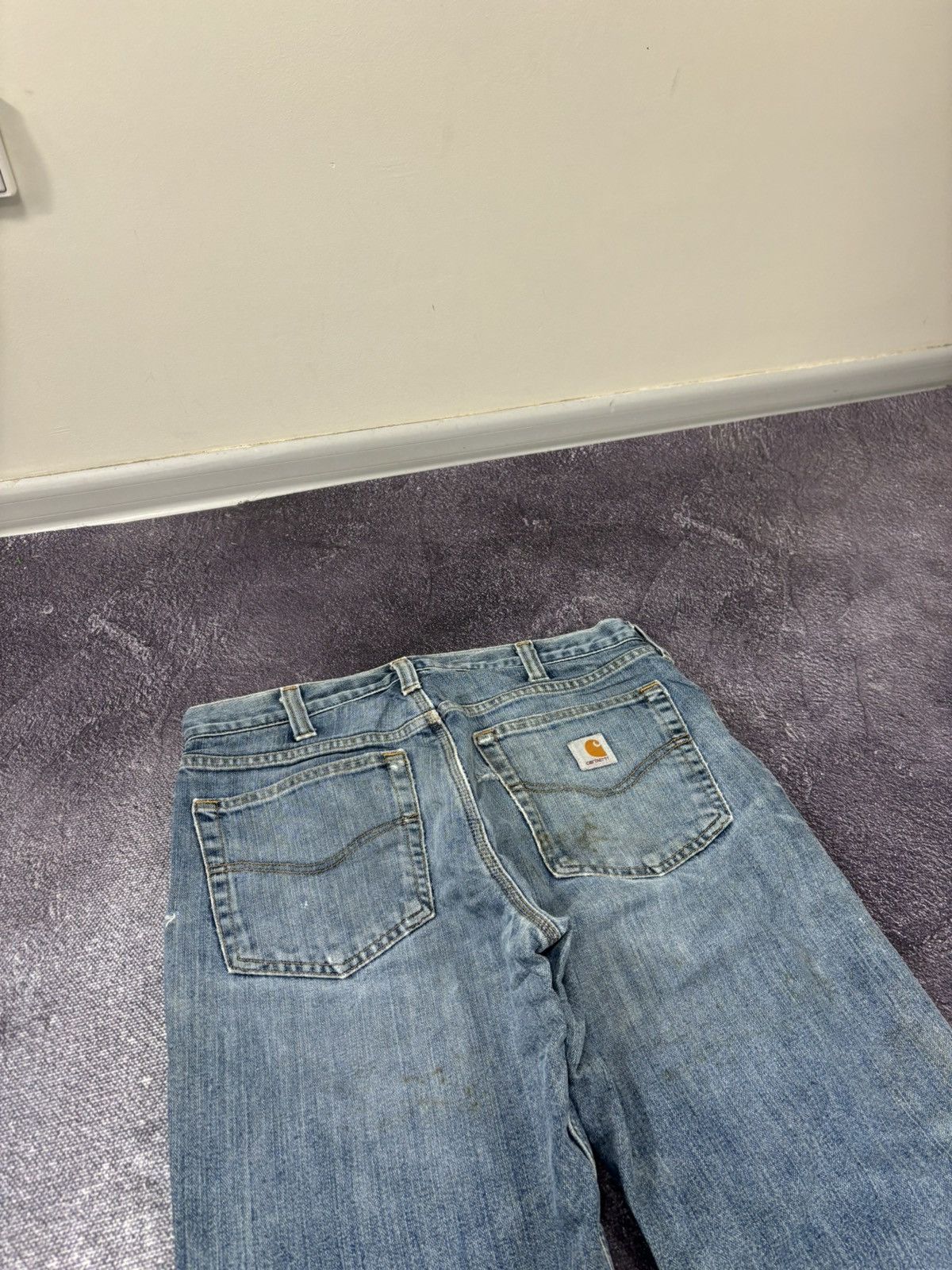 Carhartt Vintage Carhartt Relaxed Fit Blue Work Denim Hype Jeans Size US 32 / EU 48 - 6 Thumbnail