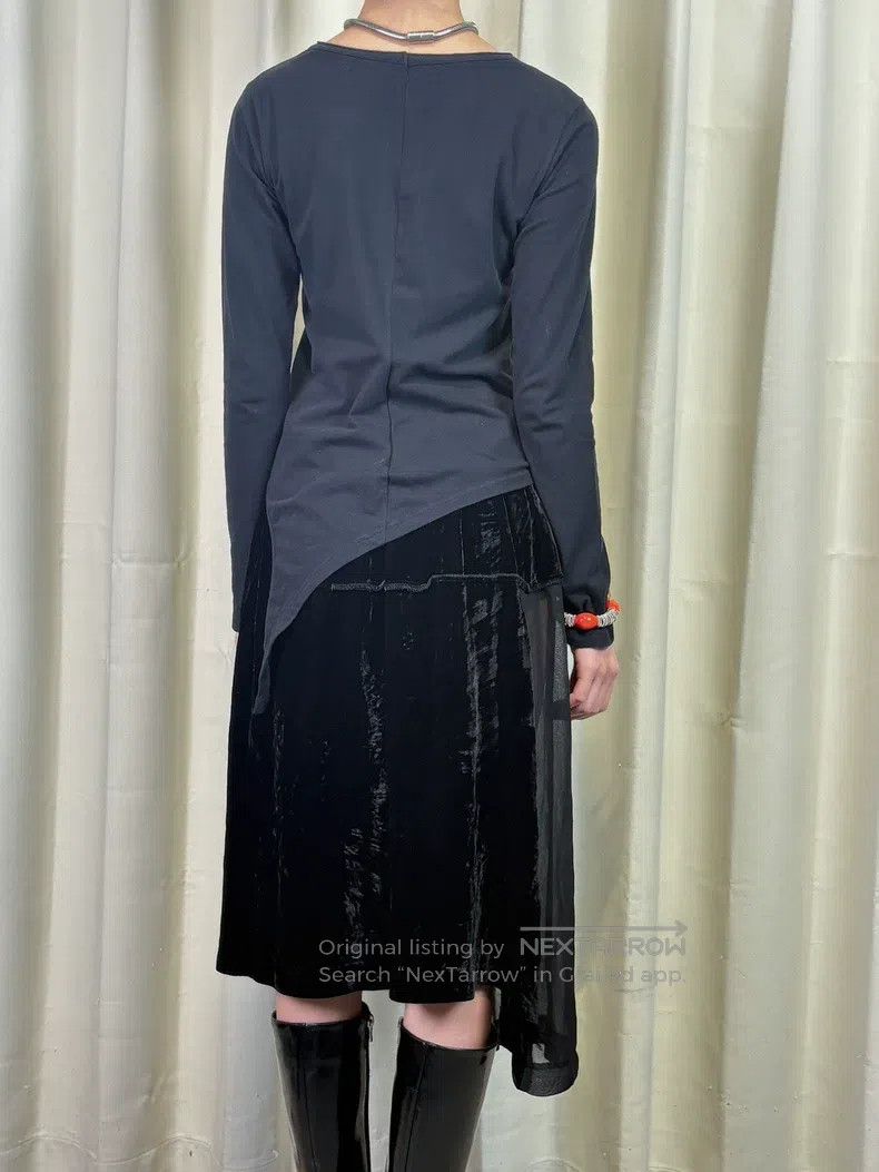 Comme des Garcons Comme Des Garcons size XS Vintage See-through Velvet Decon Size 22" - 2 Thumbnail