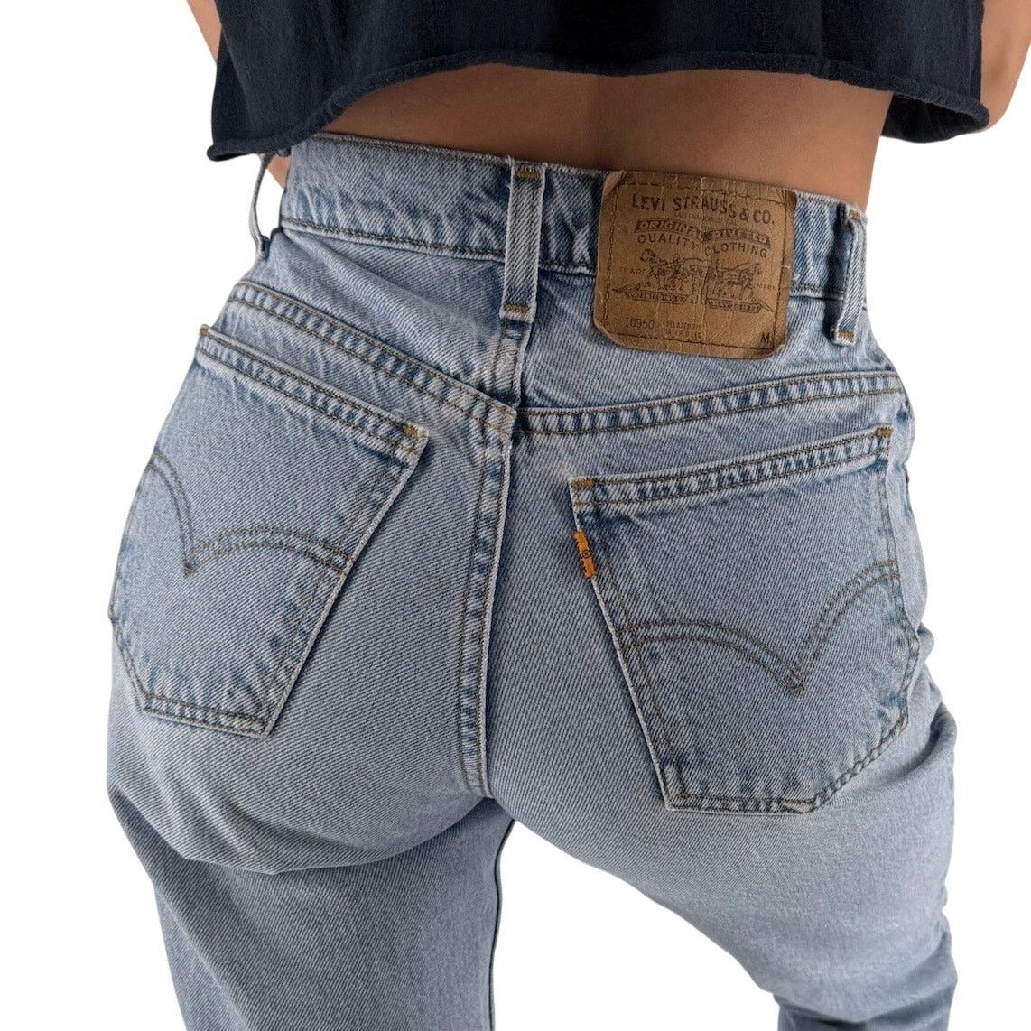 Levi's × Vintage 90s Levis 950 relaxed fit jeans 1990s vintage Size 27" / US 4 / IT 40 - 3 Thumbnail