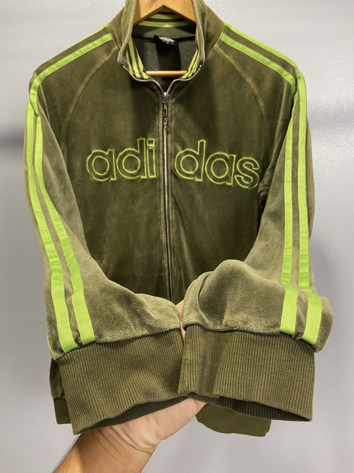 Adidas Adidas 2007 velvet zip sweater Size US M / EU 48-50 / 2 - 5 Thumbnail