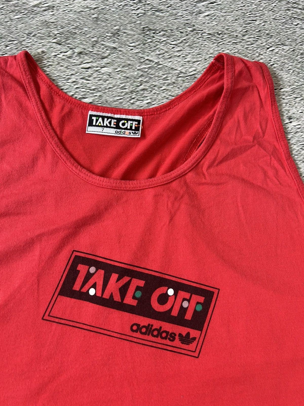 Adidas × Vintage adidas take off tank top red sleeveless vintage Size US L / EU 52-54 / 3 - 2 Thumbnail