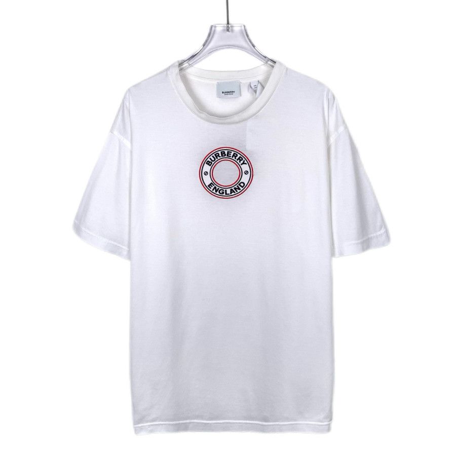 Burberry Burberry White Logo Embroidered Cotton T-Shirt (Size XS Size US XS / EU 42 / 0 - 1 Thumbnail