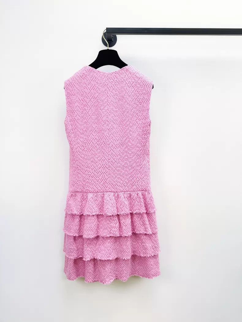 Chanel Chanel Pink braided dress Size XS / US 0-2 / IT 36-38 - 6 Thumbnail