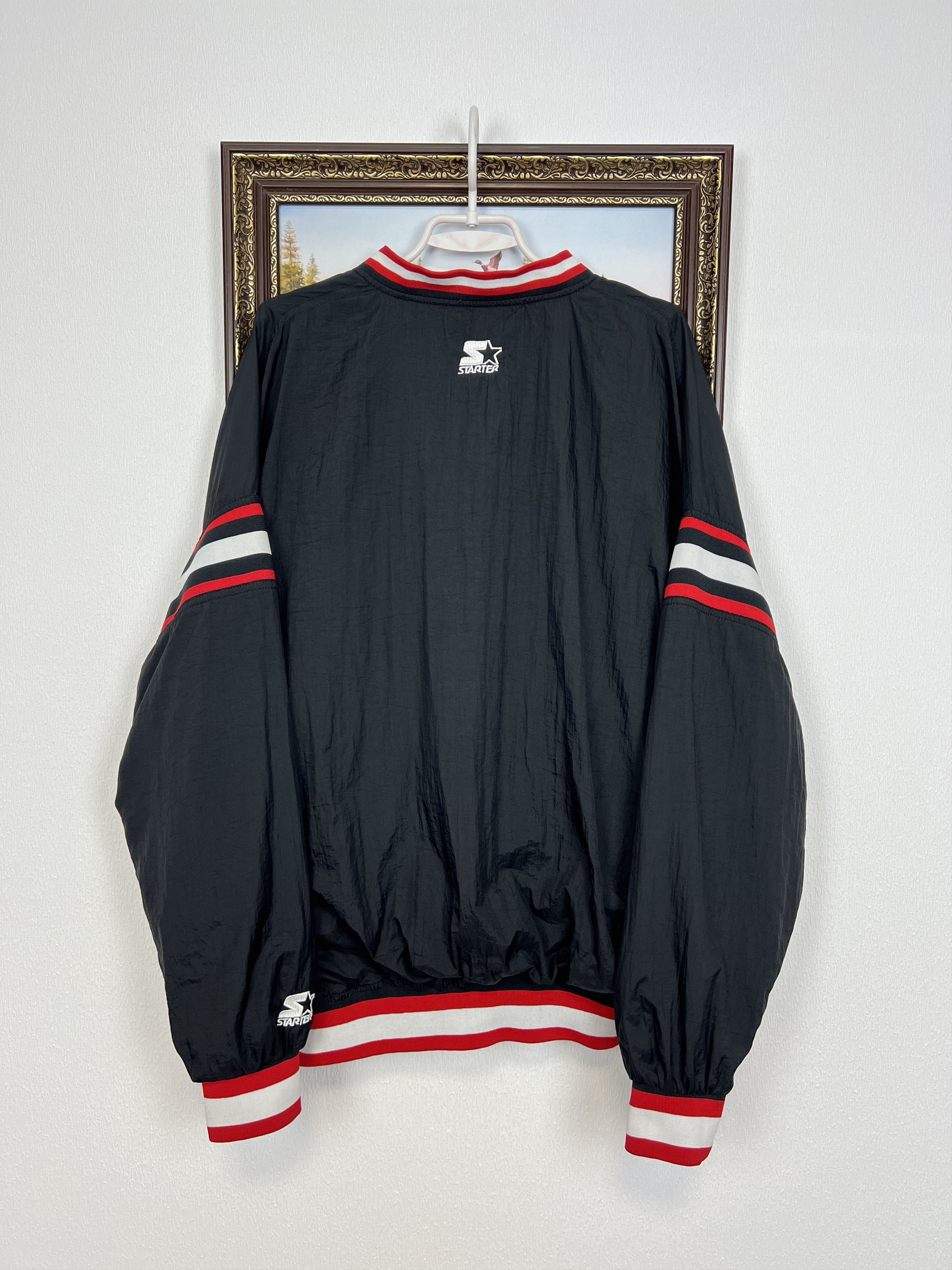 Starter Vintage 90's Starter Chicago Bulls NBA Jacket Windbreaker Size US XL / EU 56 / 4 - 14 Thumbnail