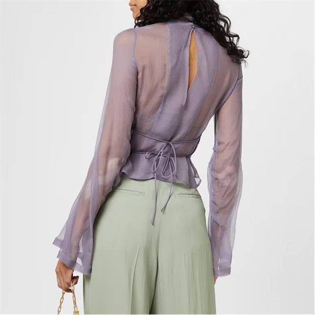 Dries Van Noten o1g2r1mq1024 Shirt in Lilac Size M / US 6-8 / IT 42-44 - 5 Thumbnail