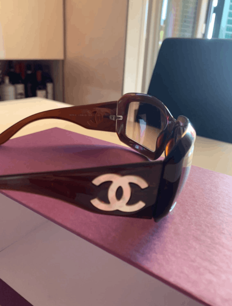 Chanel CHANEL Sunglasses 5076 Rimless Rhinestone Vintage 4017 Size ONE SIZE - 3 Thumbnail