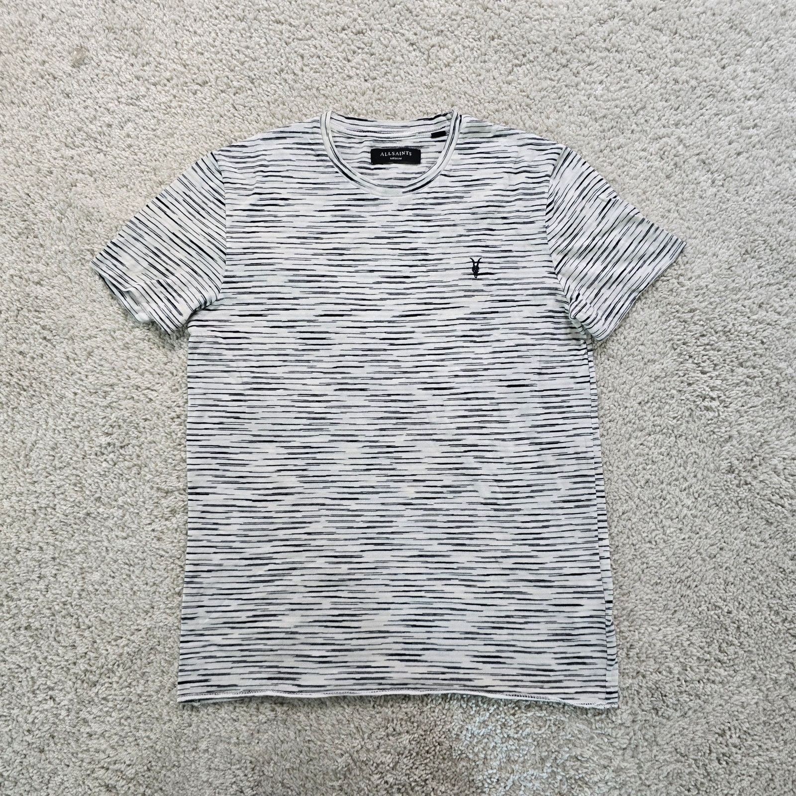Allsaints Allsaints All Saints mens Stripe T Shirt Slim Fit Medium Size US M / EU 48-50 / 2 - 2 Thumbnail