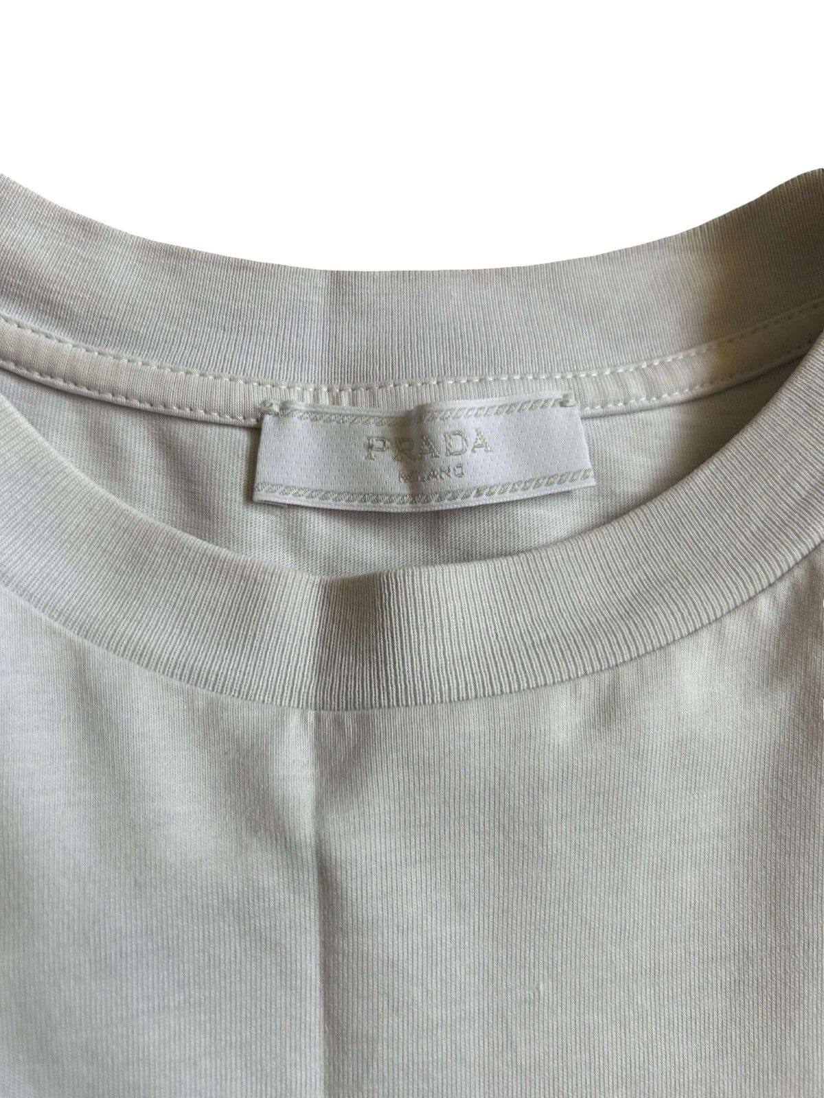 Prada Prada White Icon Tshirt Size US M / EU 48-50 / 2 - 2 Thumbnail