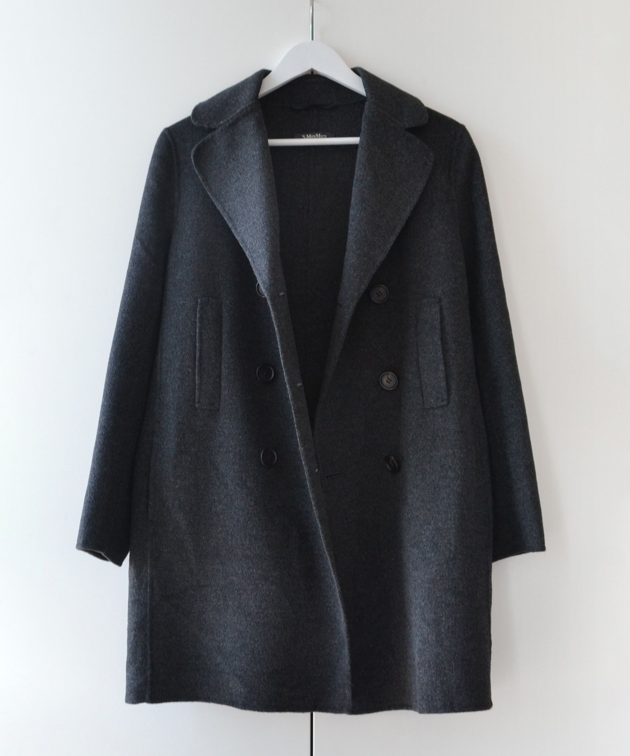 Max Mara Max Mara Coat Jacket Angora Wool Overcoat Silk Grey Size M / US 6-8 / IT 42-44 - 2 Thumbnail