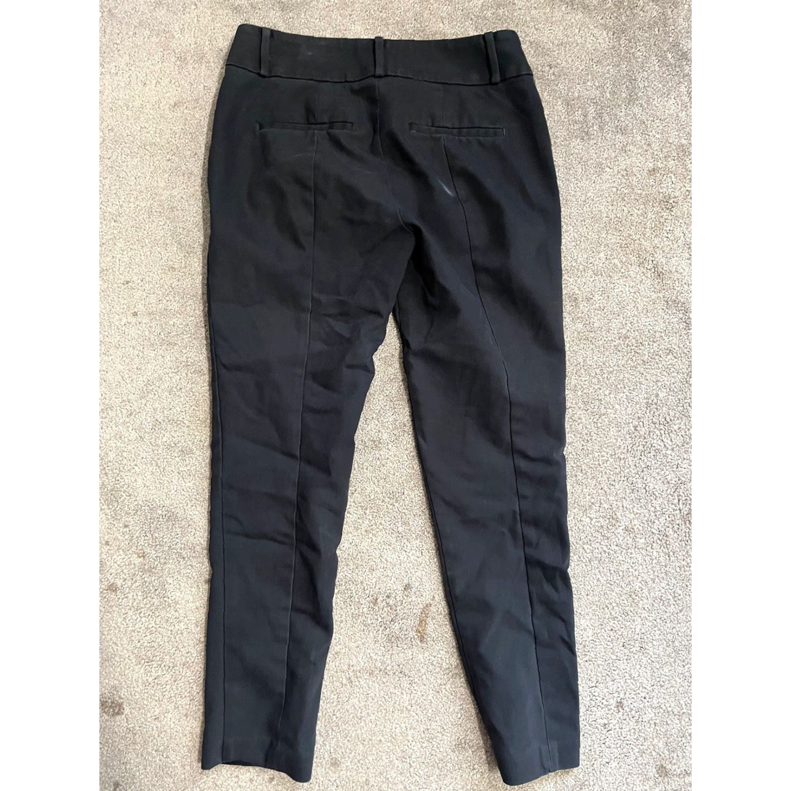 Loft VINTAGE Loft Outlet Black Dress Pants Curvy Skinny Ankle Women’s Size 0 with Pockets (? wait) Size 25" / US 0 / IT 36 - 3 Thumbnail