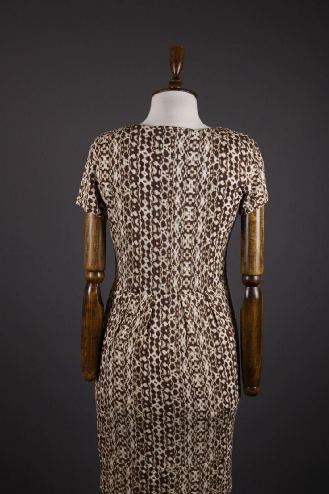 Designer Weekend Max Mara Multicolor A-Line Sheath Midi Dress Size L Size L / US 10 / IT 46 - 6 Thumbnail