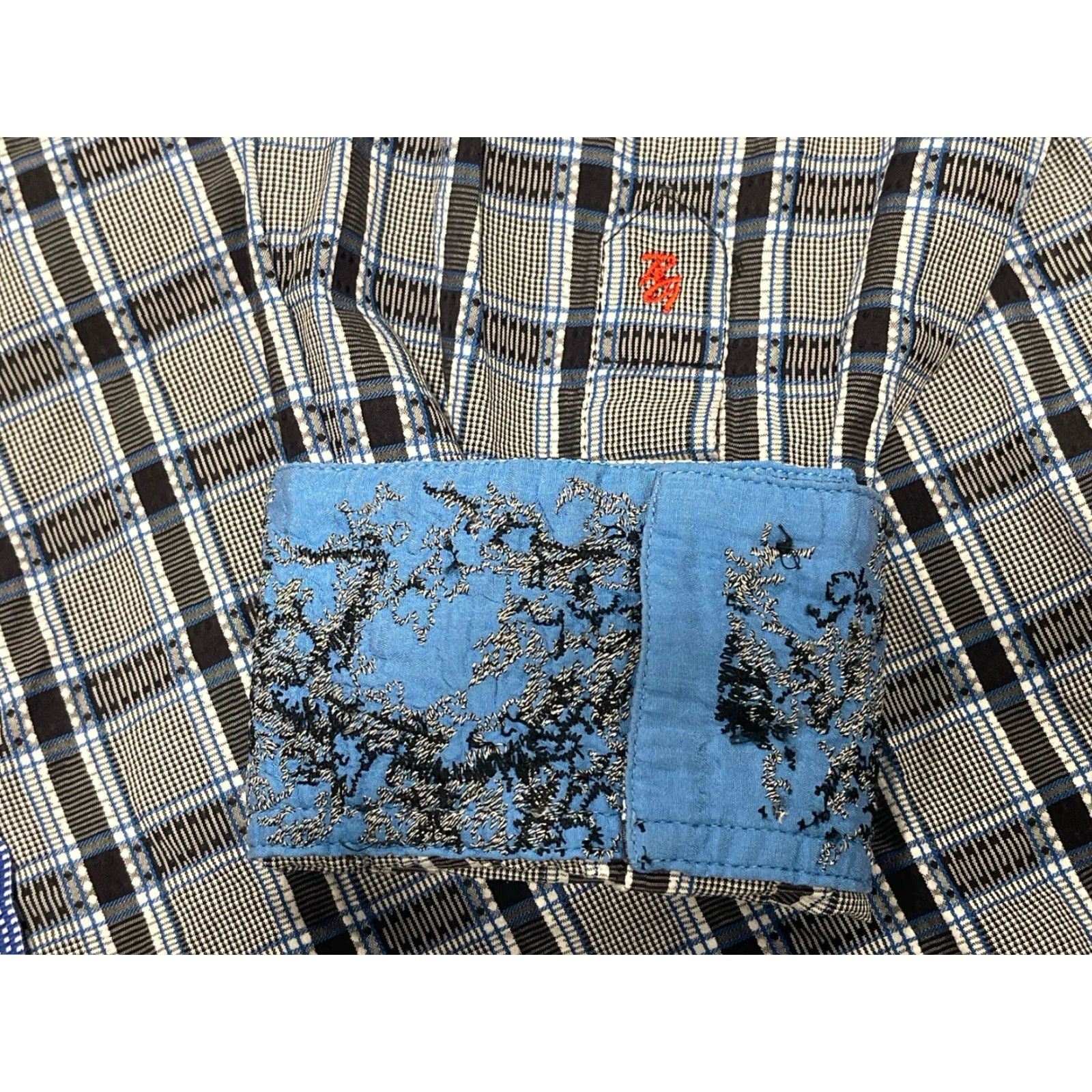 Robert Graham Robert Graham Ville De Paris Shirt MENS XL Long Sleeve Plaid Gray White Black Casual Button-Up Size US XL / EU 56 / 4 - 3 Thumbnail