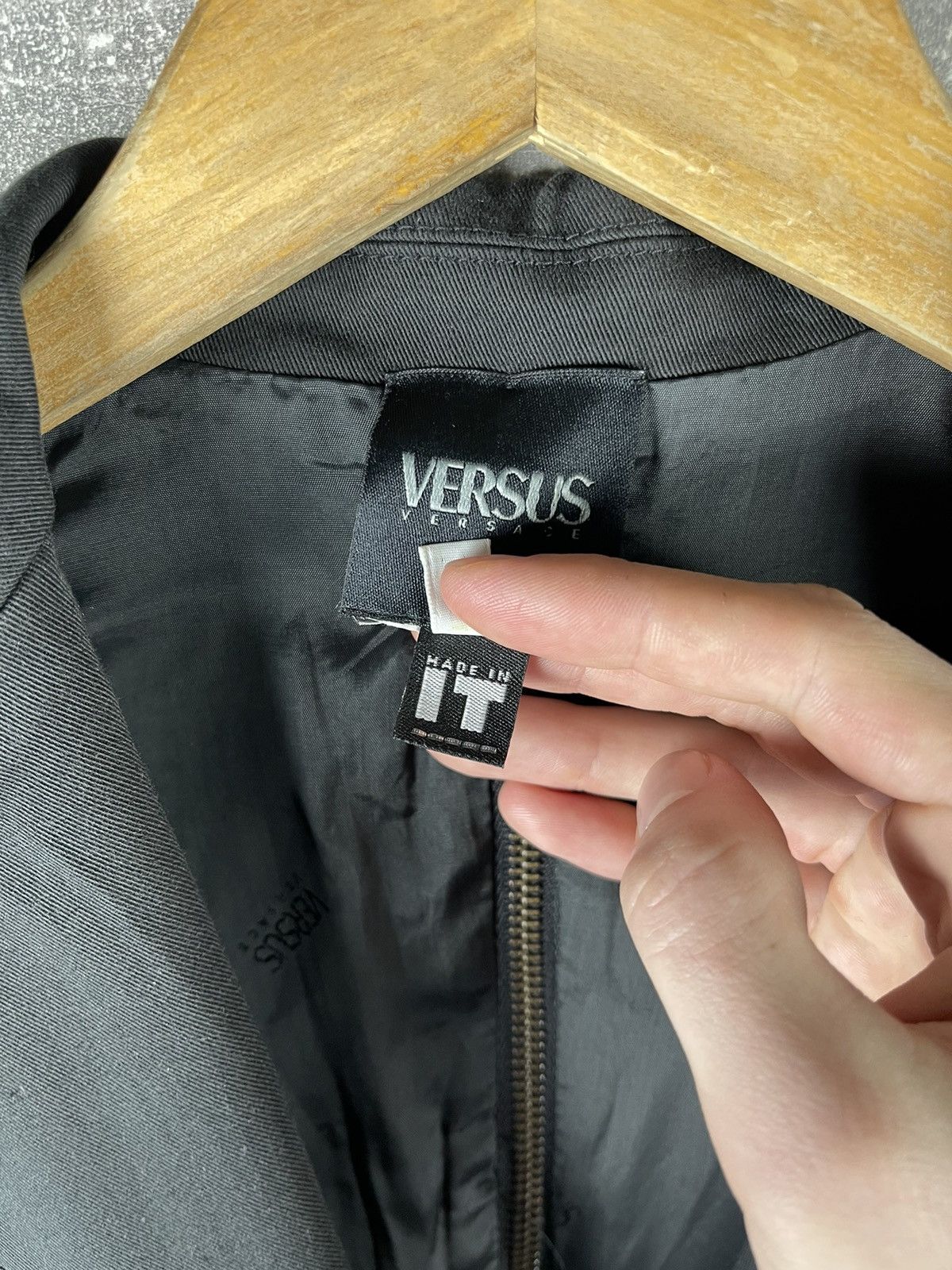 Versus Versace Versus Versace Archive 00s Black Zip Detail Tailored Jacket Size S / US 4 / IT 40 - 12 Thumbnail